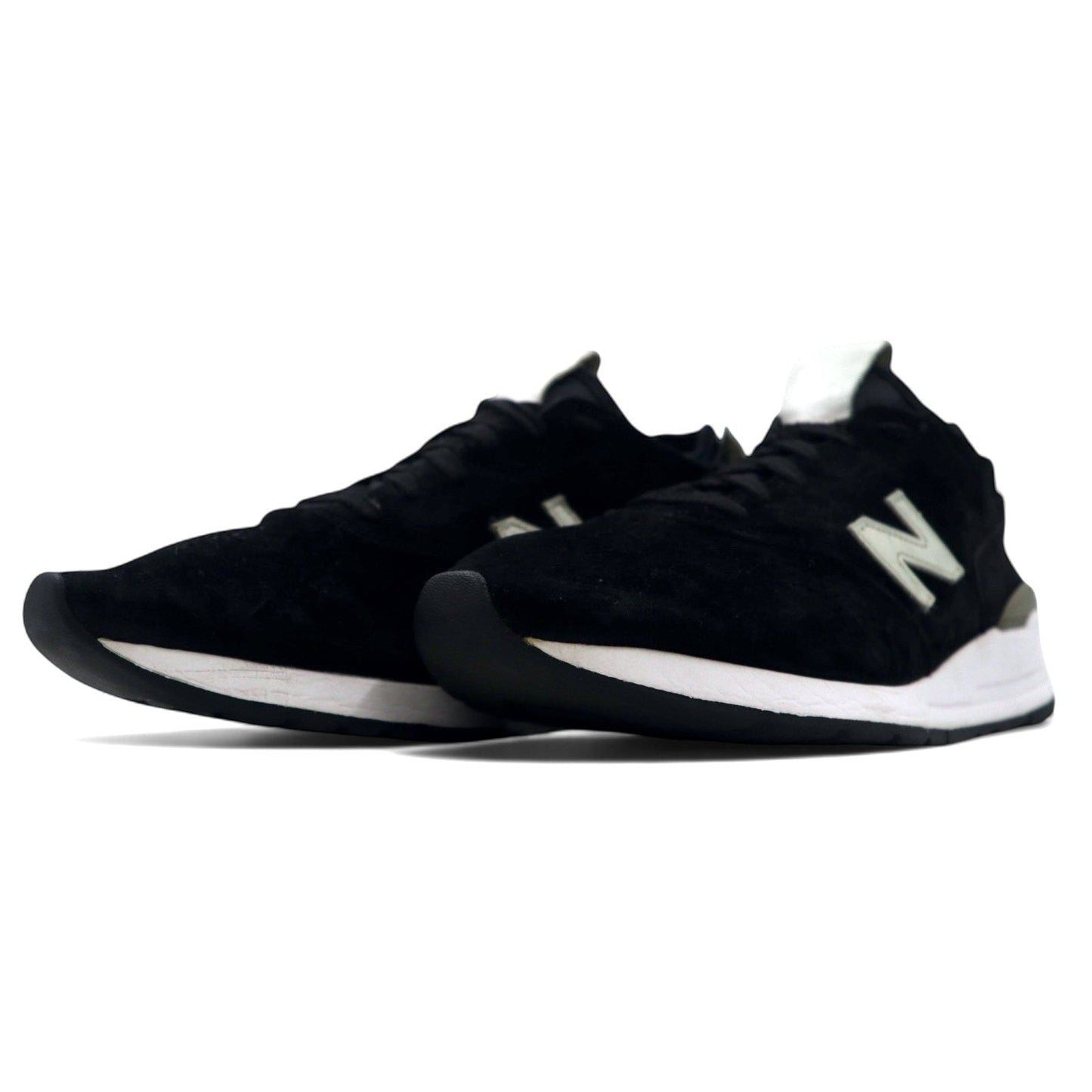 New Balance 997 Deconstructed Suede Leather Sneakers, Made in USA, Size 29cm, Black, M997DBW2
