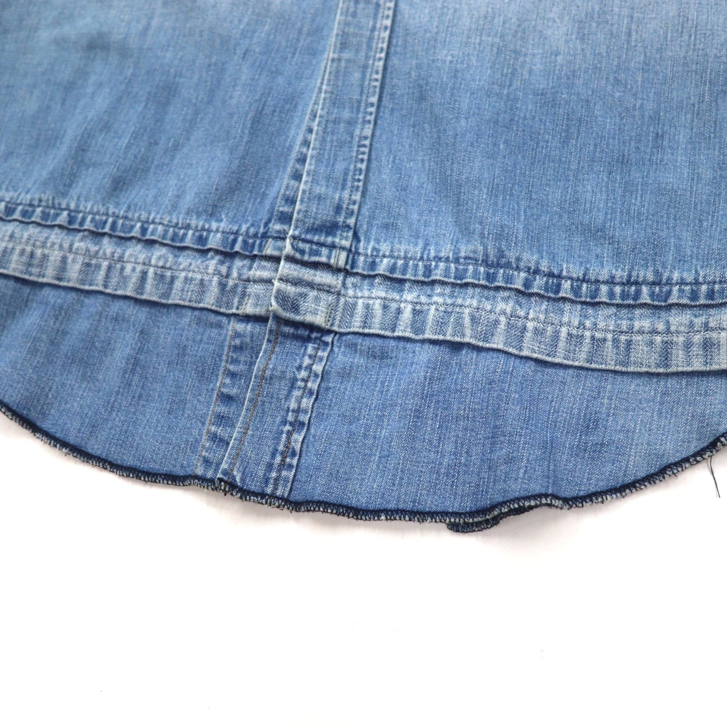 FACETASM Long Denim Western Shirt, Size M, Blue, Cotton, TK-SH-01, Made in Japan