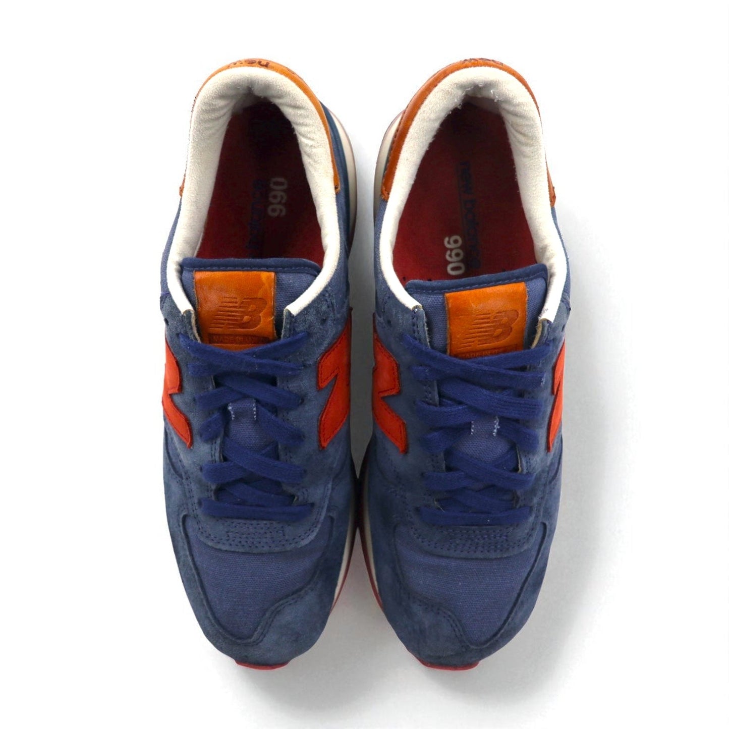 new balance USA製 M990DSA スエード スニーカー 26.5cm ネイビー ホーウィンレザー vibramソール
