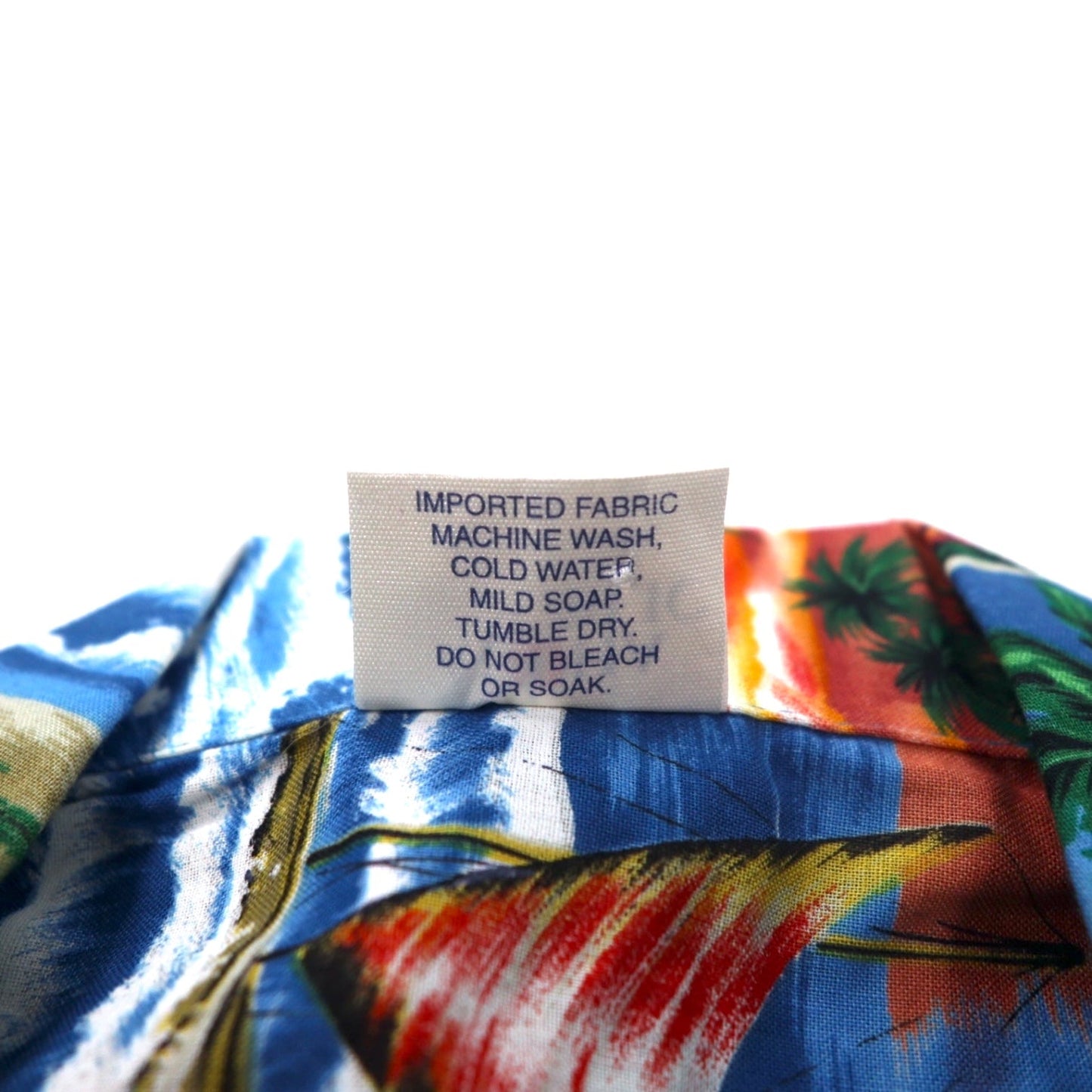 ALOHA REPUBLIC Aloha Shirt, Open Collar, Size M, Blue, Cotton, Beach Print, Made in Hawaii (USA)