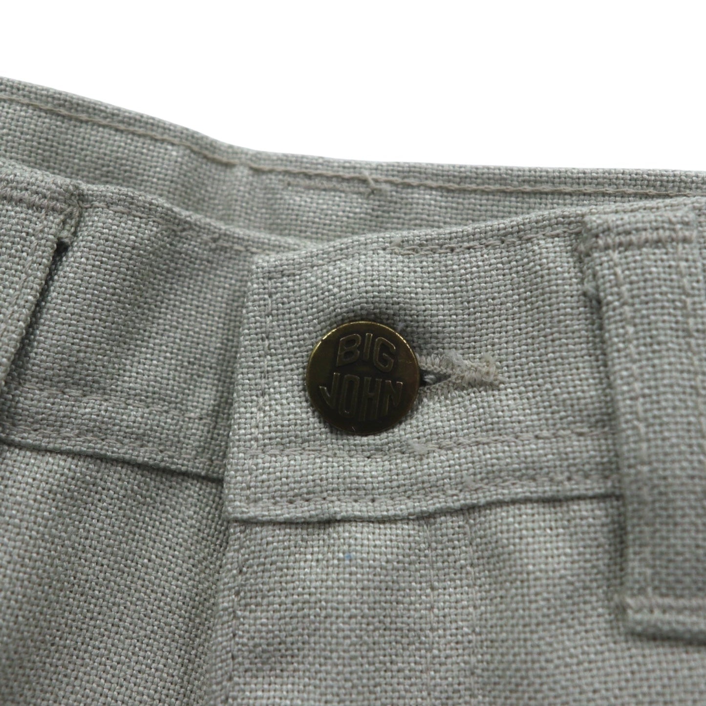 BIG JOHN 1970s Center Press Bootcut Flare Pants, Size S, Beige, Deadstock, Unused