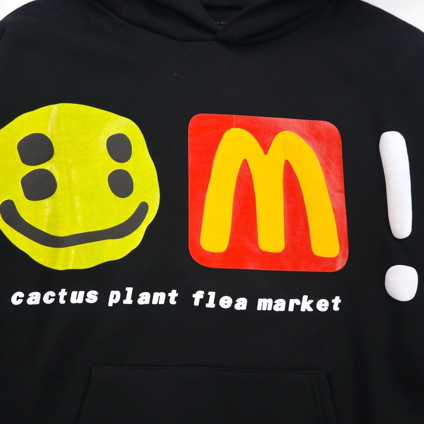 CACTUS PLANT FLEA MARKET × McDonalds 発泡プリント ヘビー パーカー CPFM Icons! Hoodie M ブラック 裏起毛 22AW