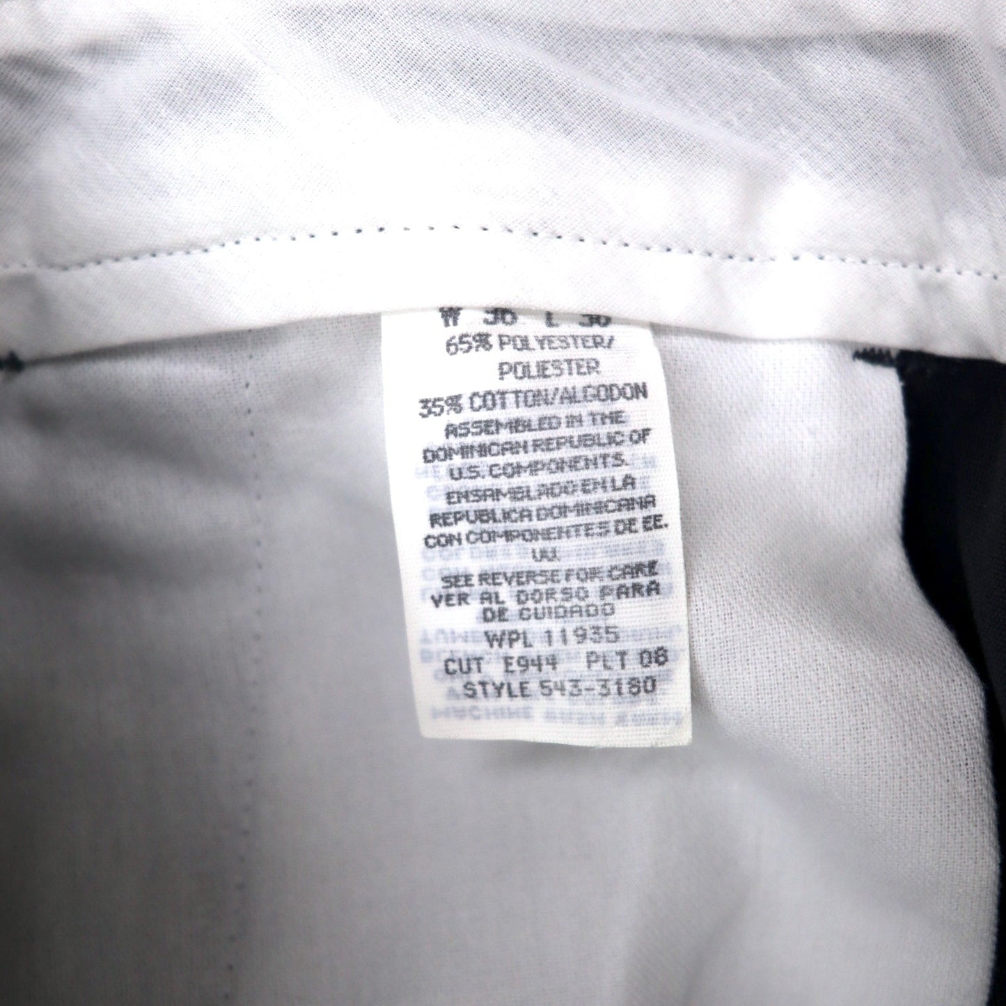 BIG MAC 80s Twill Work Chino Pants, Size 36, Gray, Polyester and Cotton, Center Press