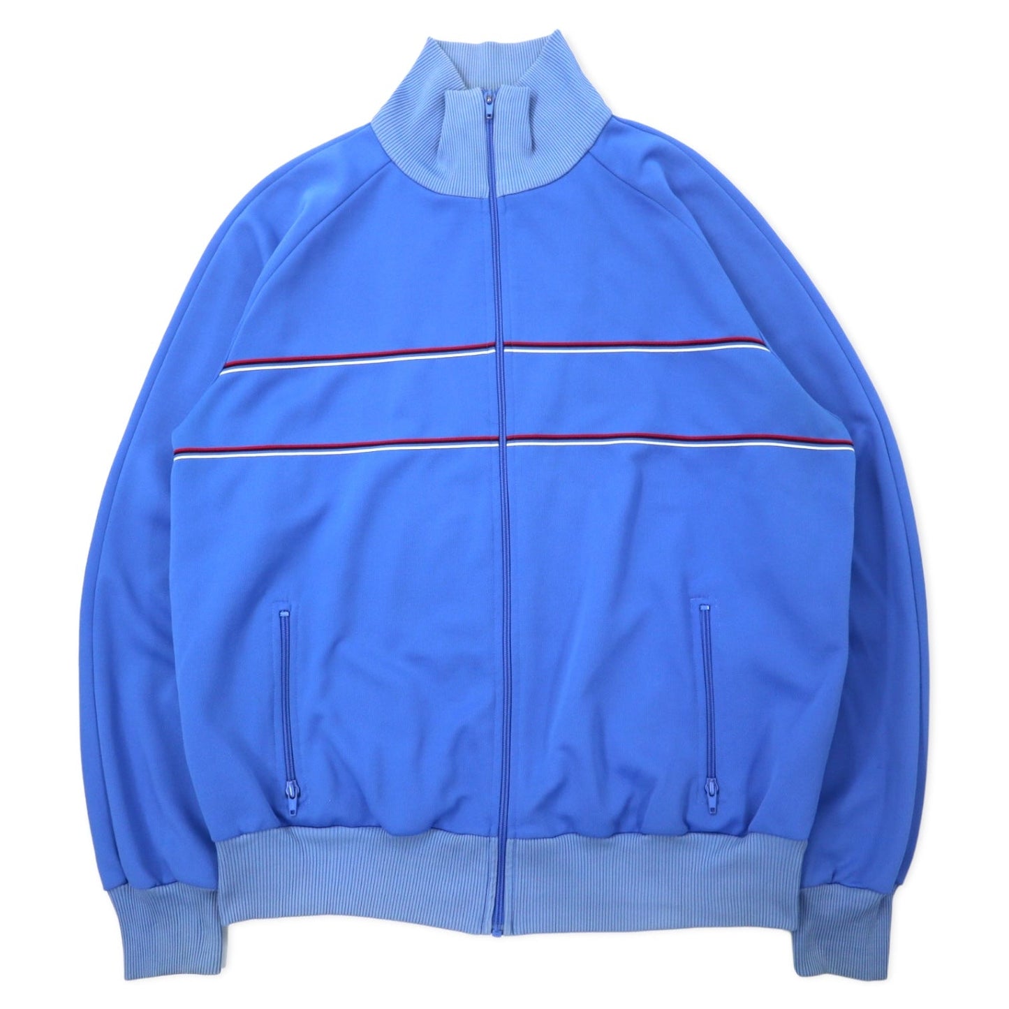 THE SPORTS SCENE 80s Track Jacket, Jersey, XL, Blue, Polyester