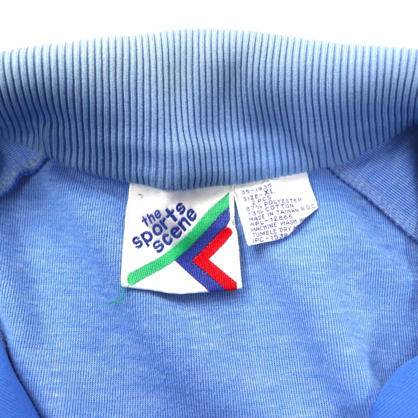 THE SPORTS SCENE 80s Track Jacket, Jersey, XL, Blue, Polyester