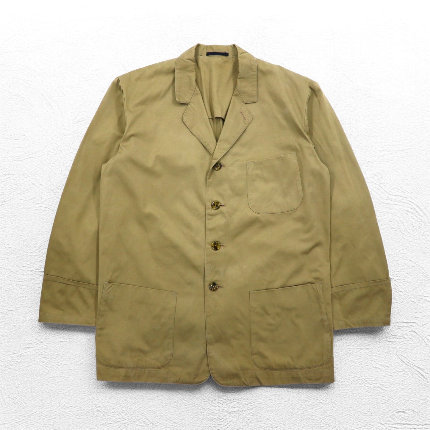 Y's bis Le Blue Collar Men's-Like Over Jacket, Free Size, Beige, CE-J55-050, Made in Japan
