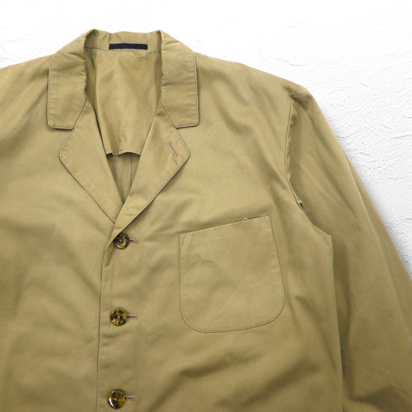 Y's bis Le Blue Collar Men's-Like Over Jacket, Free Size, Beige, CE-J55-050, Made in Japan