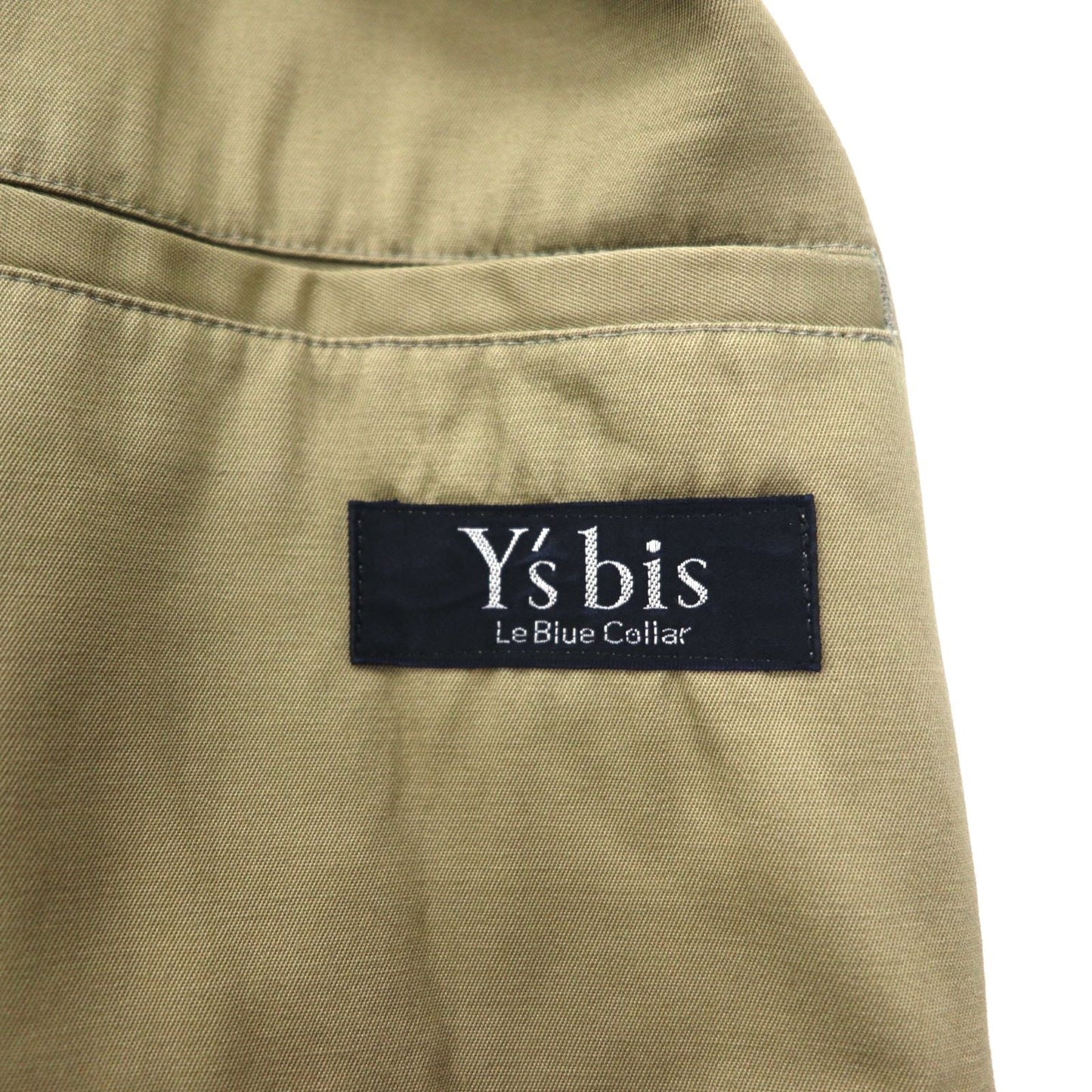 Y's bis Le Blue Collar Men's-Like Over Jacket, Free Size, Beige, CE-J55-050, Made in Japan