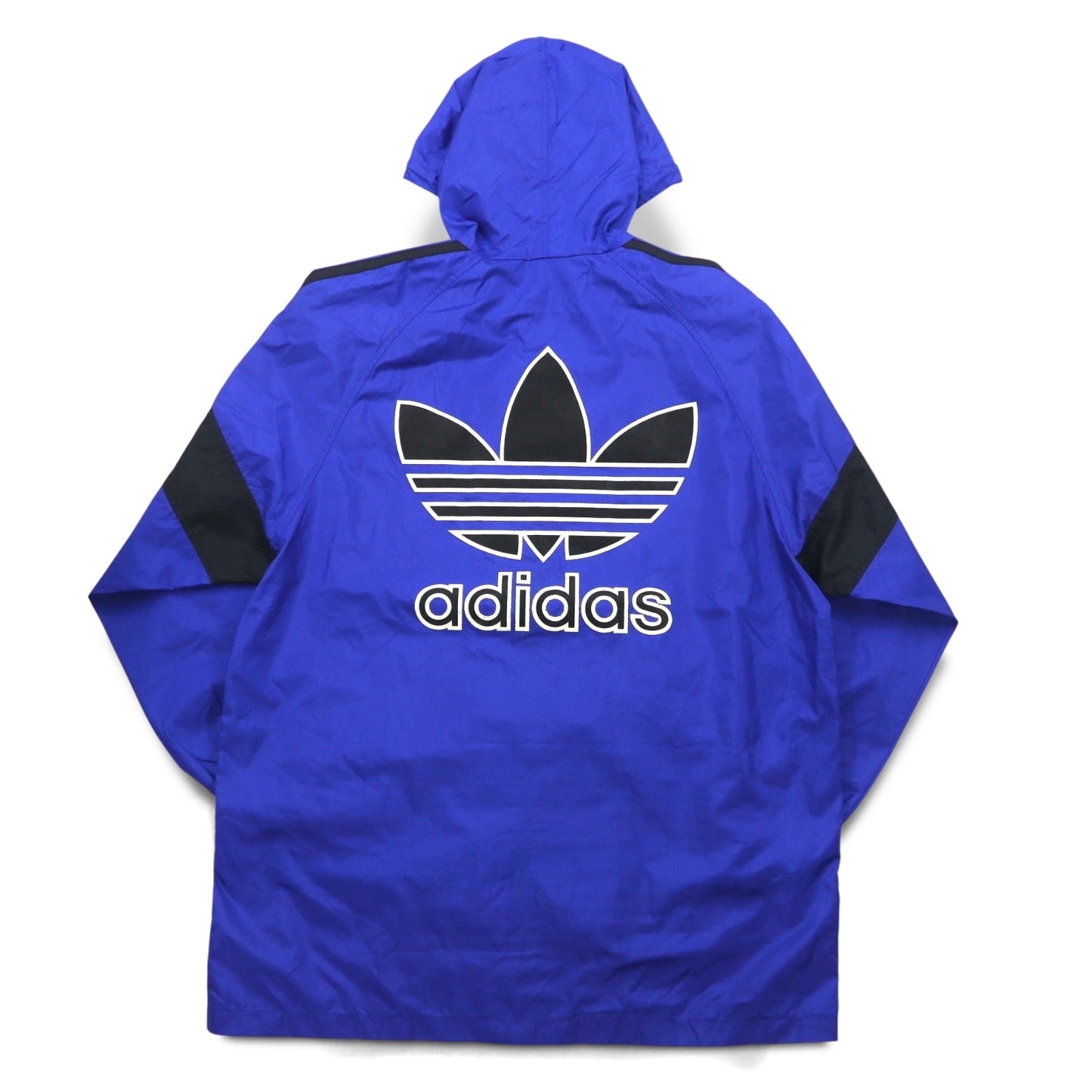 adidas 90s Descente Trefoil Logo Shell Parka Rain Jacket, Size ML, Water-Repellent Nylon, Made in Japan
