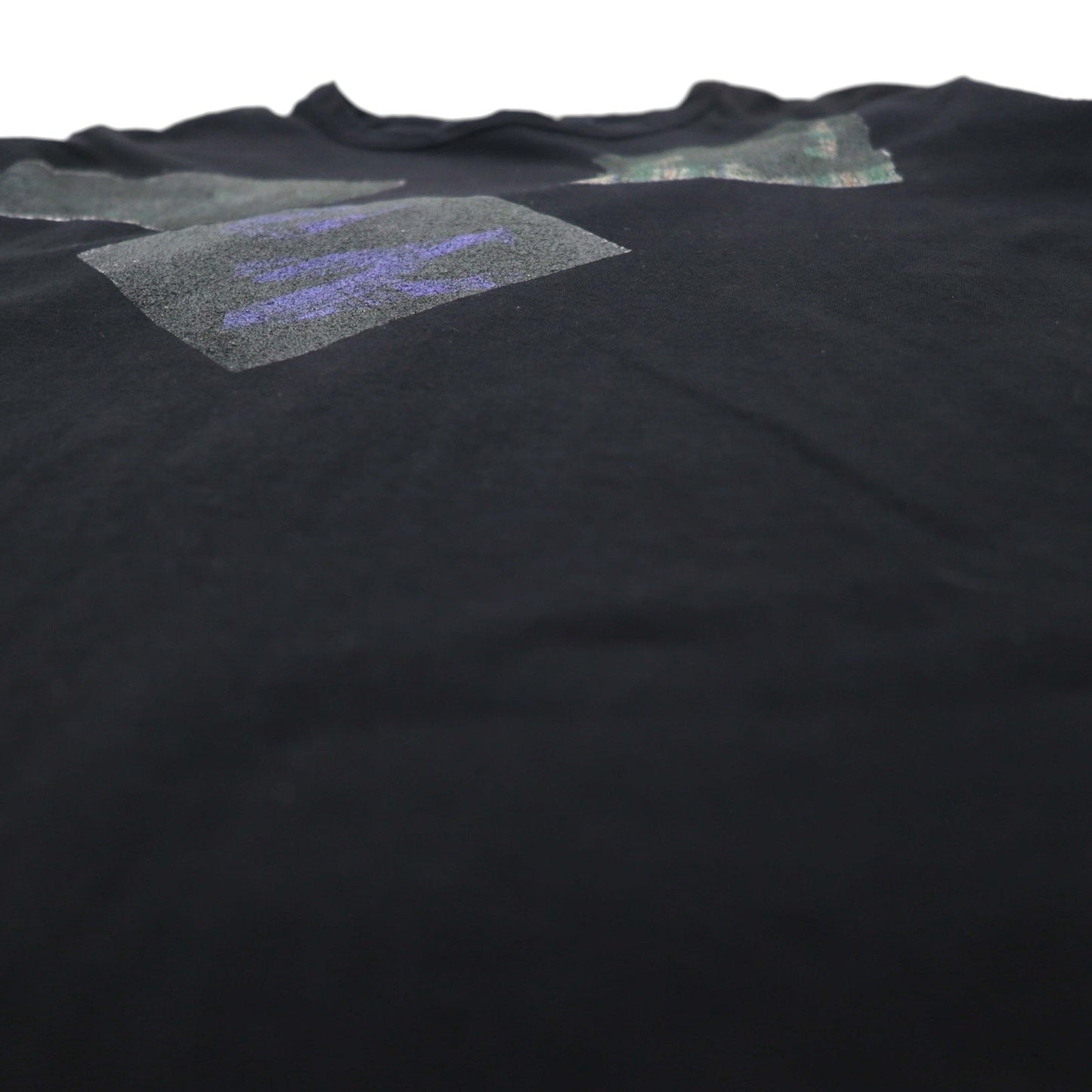 Ground Y ( YOHJI YAMAMOTO ) チェック グラフィック Tシャツ Check Logo Graphic Tee L ブラック GT-T34-015 日本製
