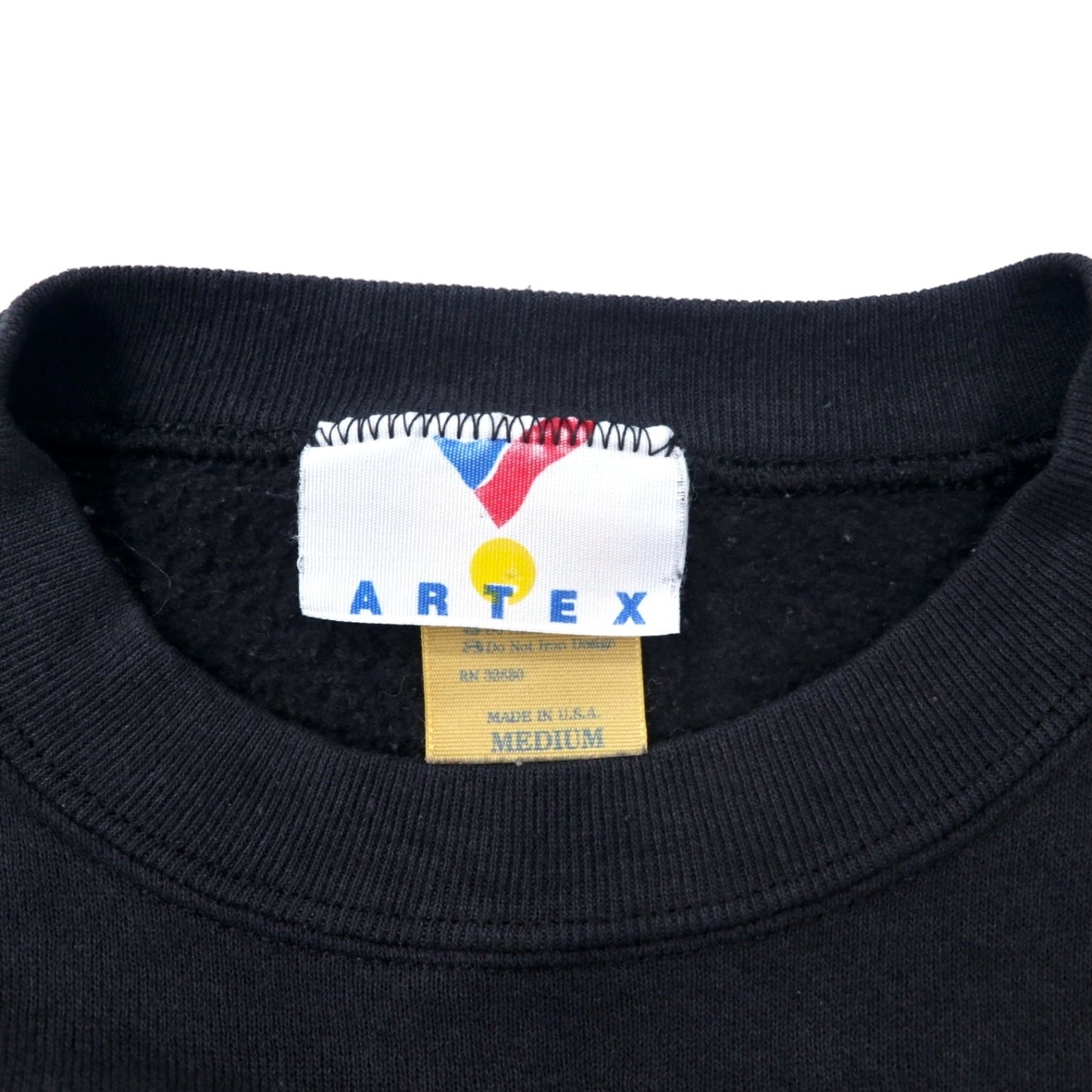 ARTEX USA Made 90s NFL Print Sweatshirt, Size M, Black Cotton, PITSBURGH STEELERS