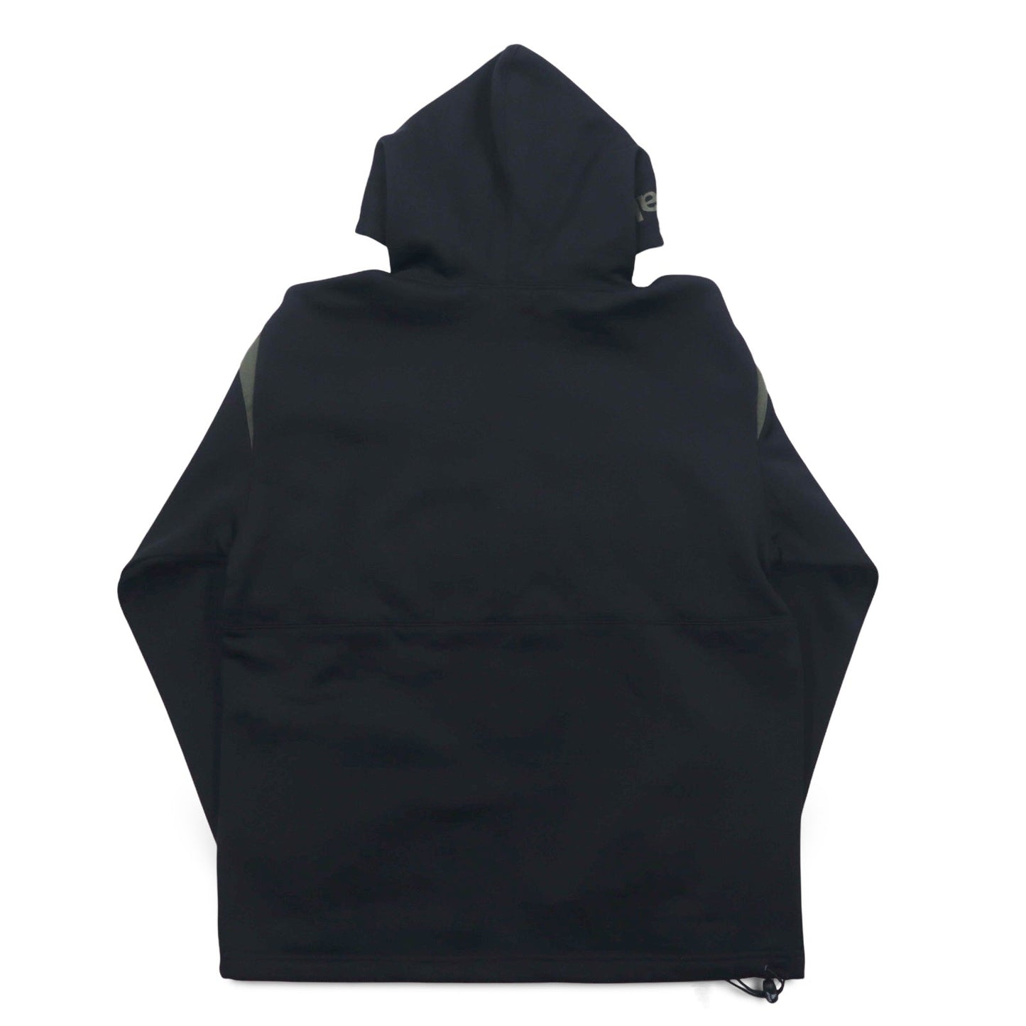 airwalk 2000s Pullover Hoodie, Size M, Black, Polyester, Fleece-Lined, Drawcord