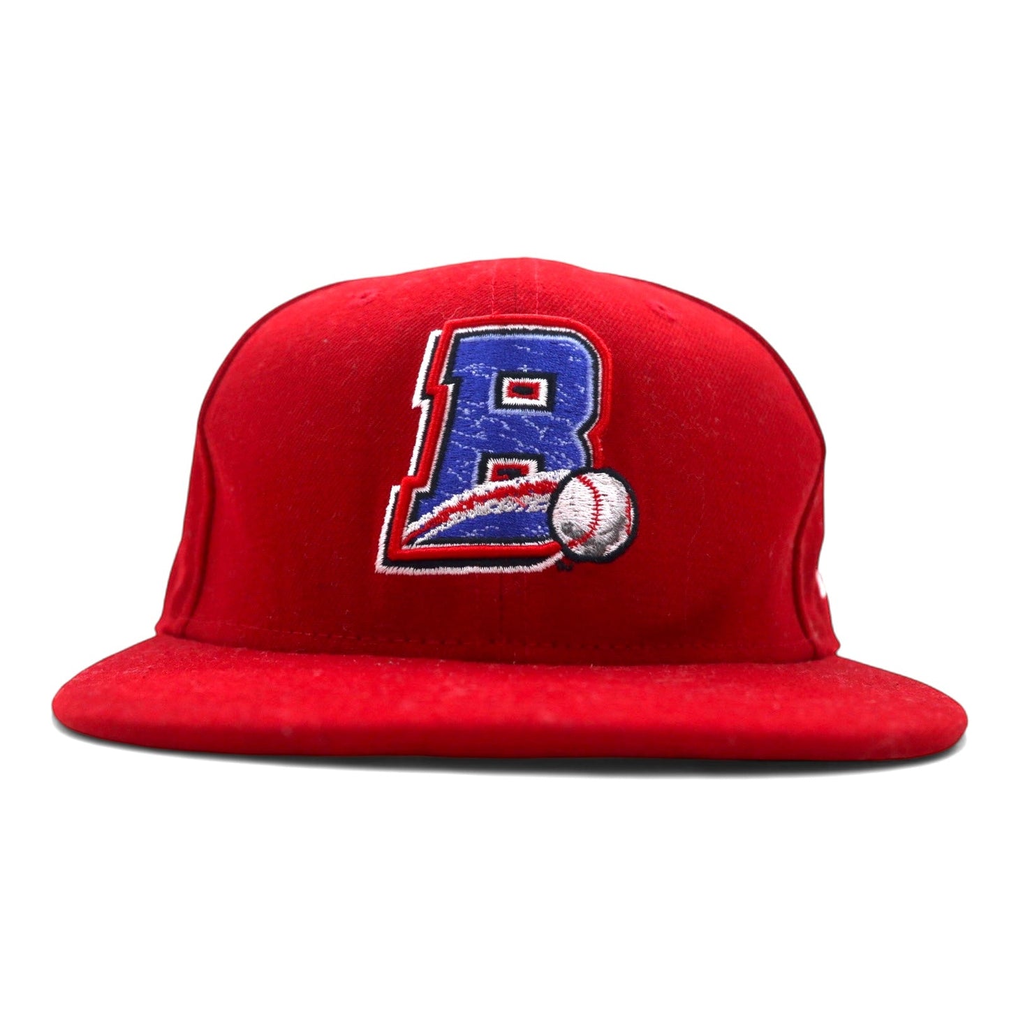 New Era Snapback Baseball Cap, M/L, Red Polyester, New York Boulders