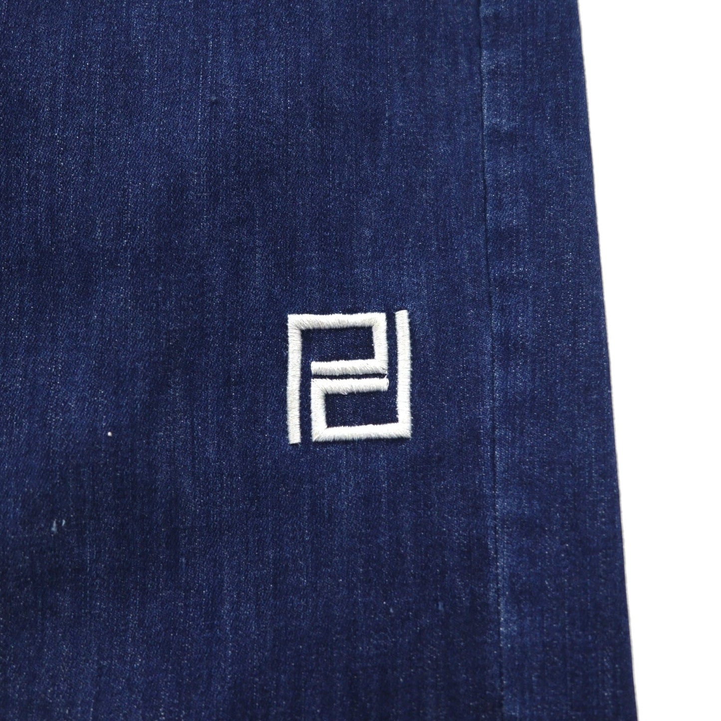 PUNK DRUNKERS PD Loose Denim Pants, Size M, Blue Indigo, Versace Parody Medusa