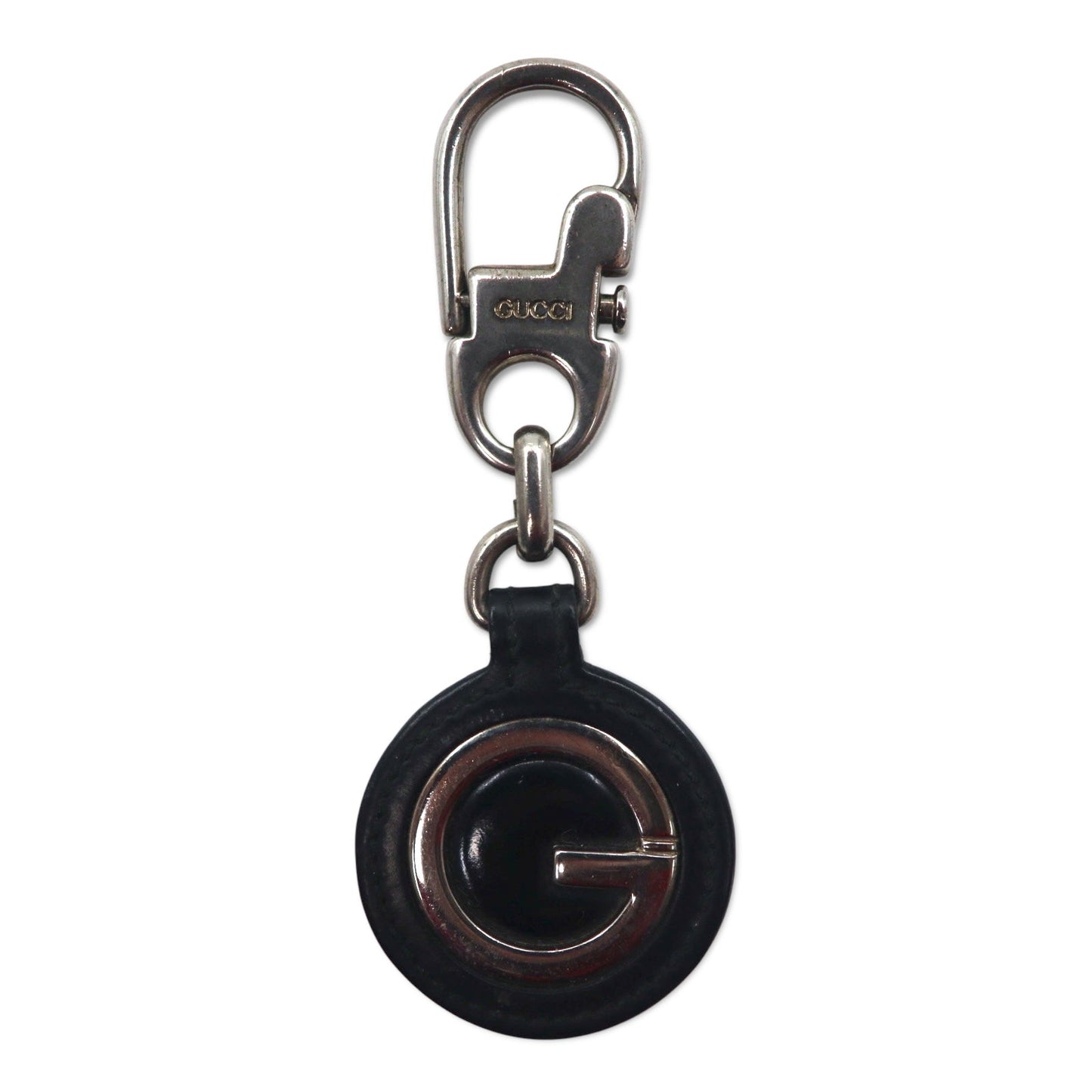 GUCCI イタリア製 キーリング キーホルダー チャーム レザー Gロゴ
