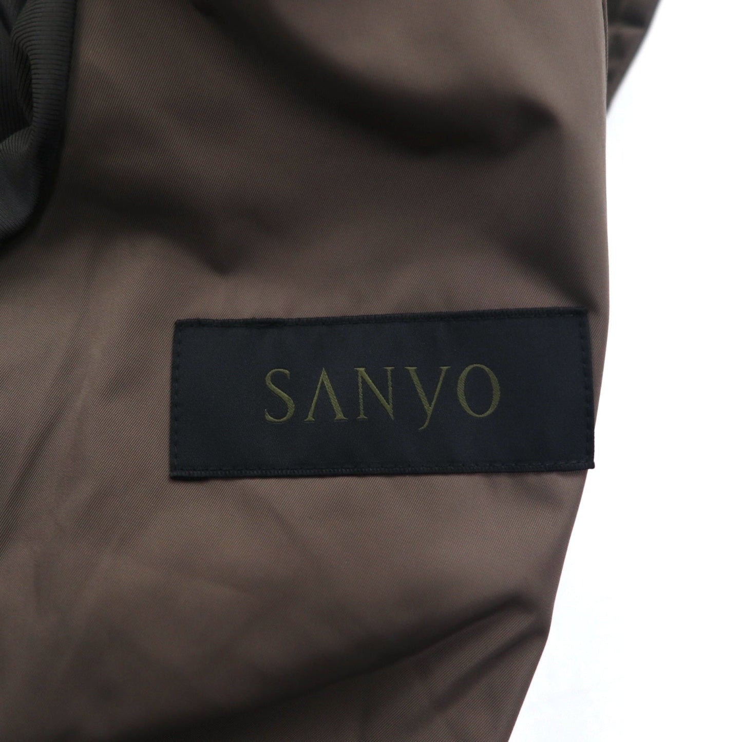 SANYO ソロテックス ミリタリー トレンチコート M カーキ チンストラップ エポレット ベルト付き