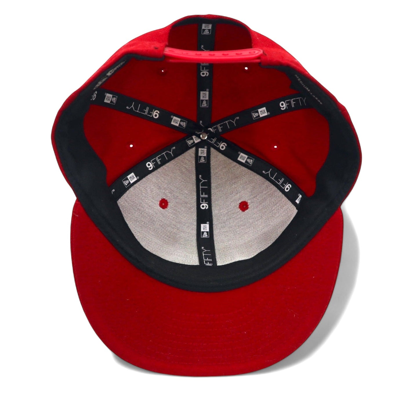New Era Snapback Baseball Cap, M/L, Red Polyester, New York Boulders
