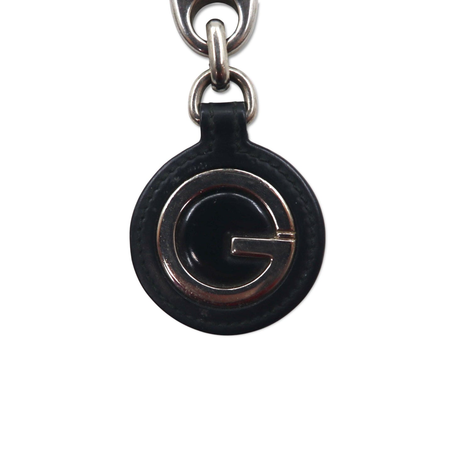 GUCCI イタリア製 キーリング キーホルダー チャーム レザー Gロゴ