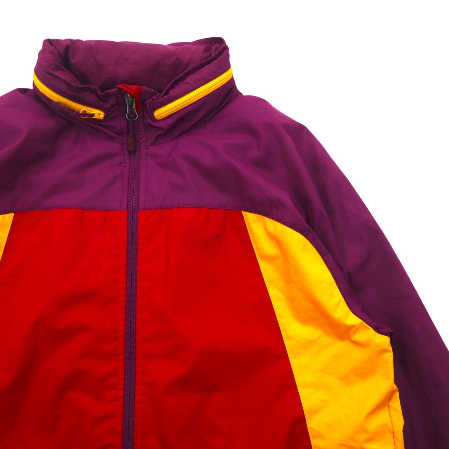 NIKE Retractable Hood Shell Jacket, Nylon Parka, Size M, Multicolor, Polyester