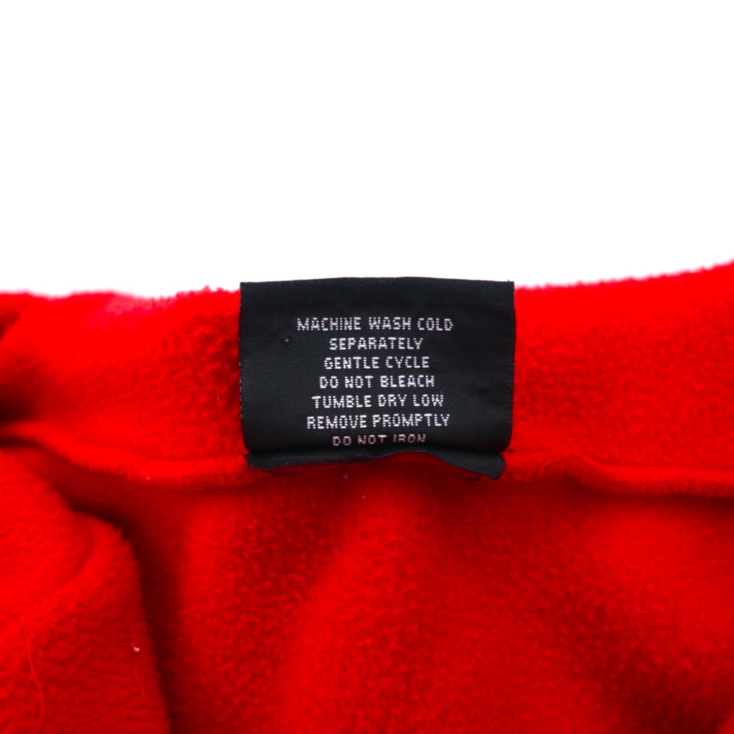 POLO JEANS CO. RALPH LAUREN 90s Fleece Half-Zip Hoodie, XL, Red, Polyester, Logo