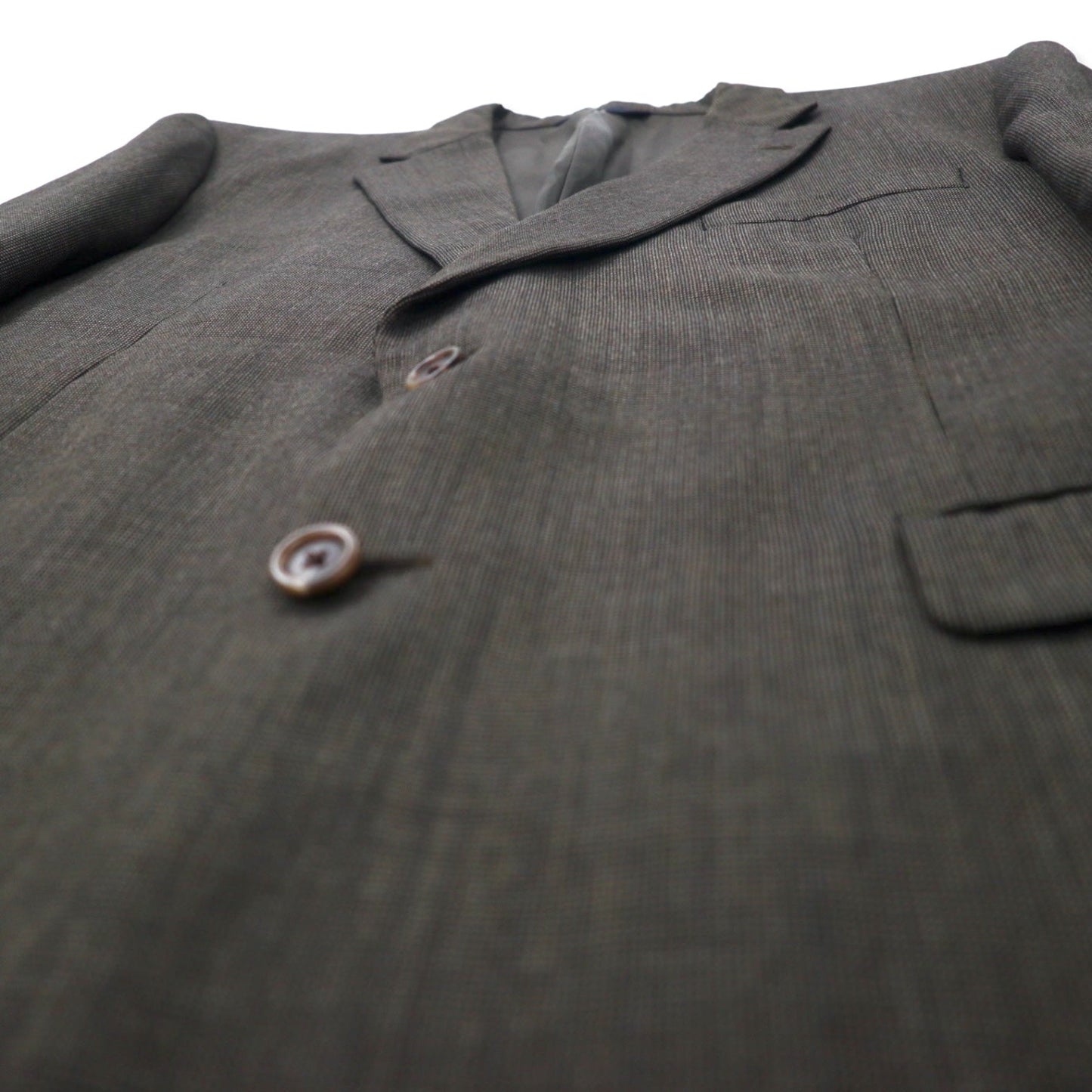 BURBERRY USA-made 2B tailored jacket, size 46, brown wool