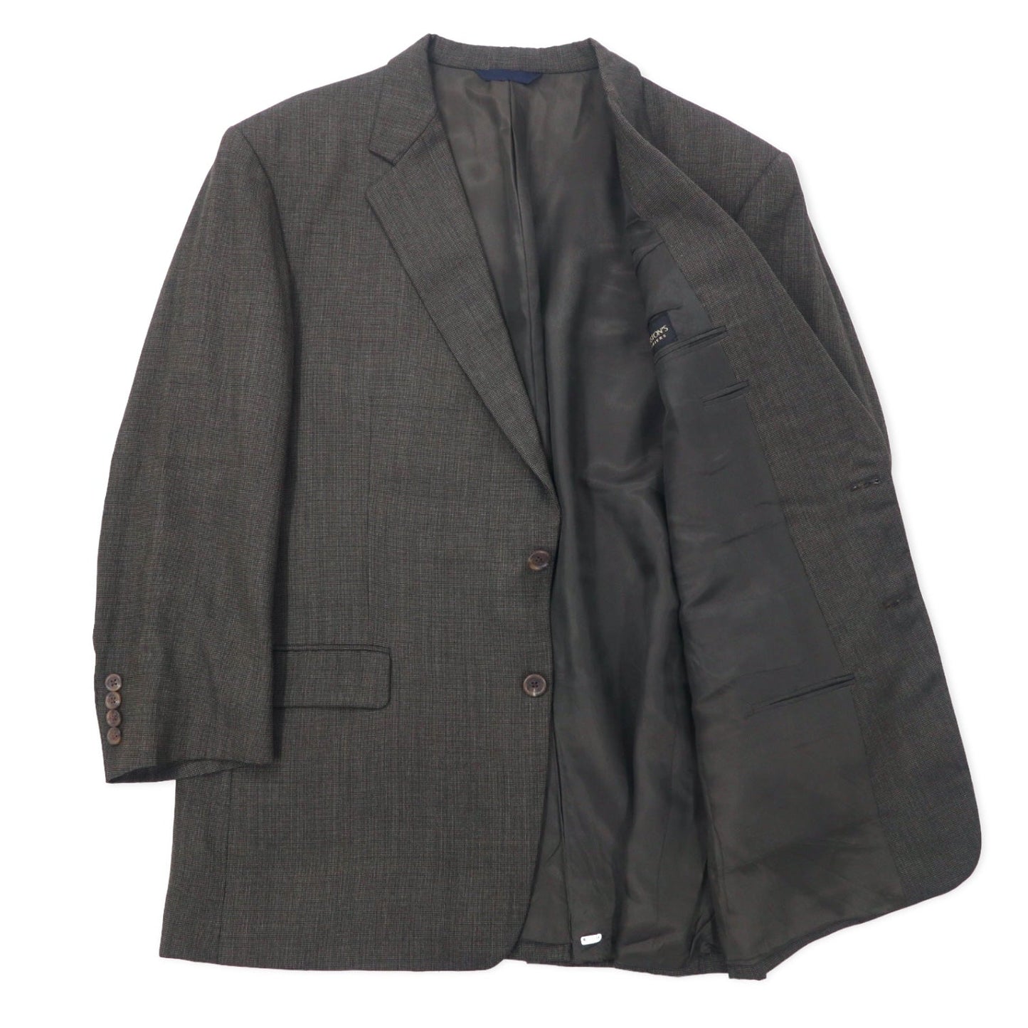 BURBERRY USA-made 2B tailored jacket, size 46, brown wool