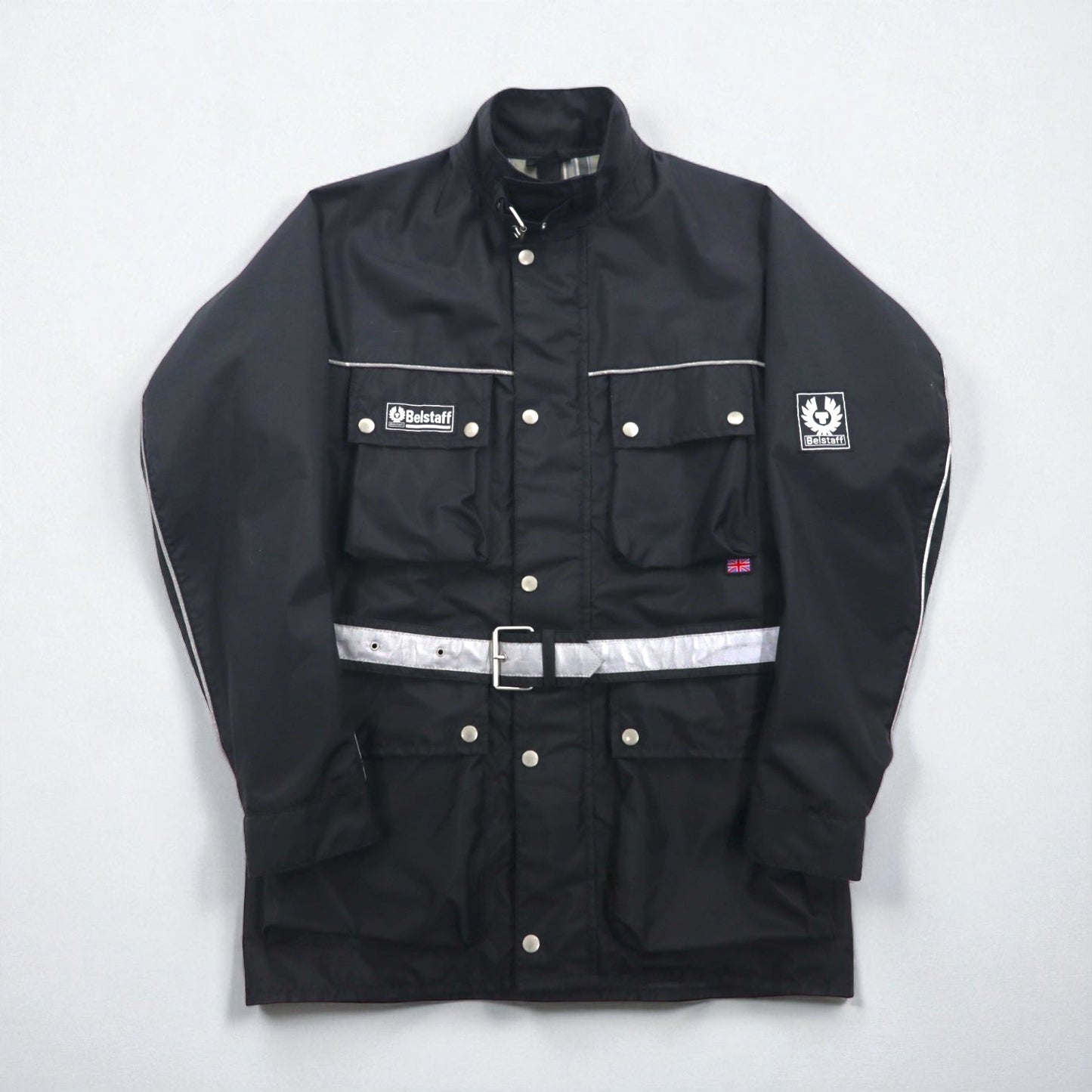 BELSTAFF イタリア製 ツアーマスター モーターサイクル ライダースジャケット XL ブラック TOUR MASTER 500 ベルト付き