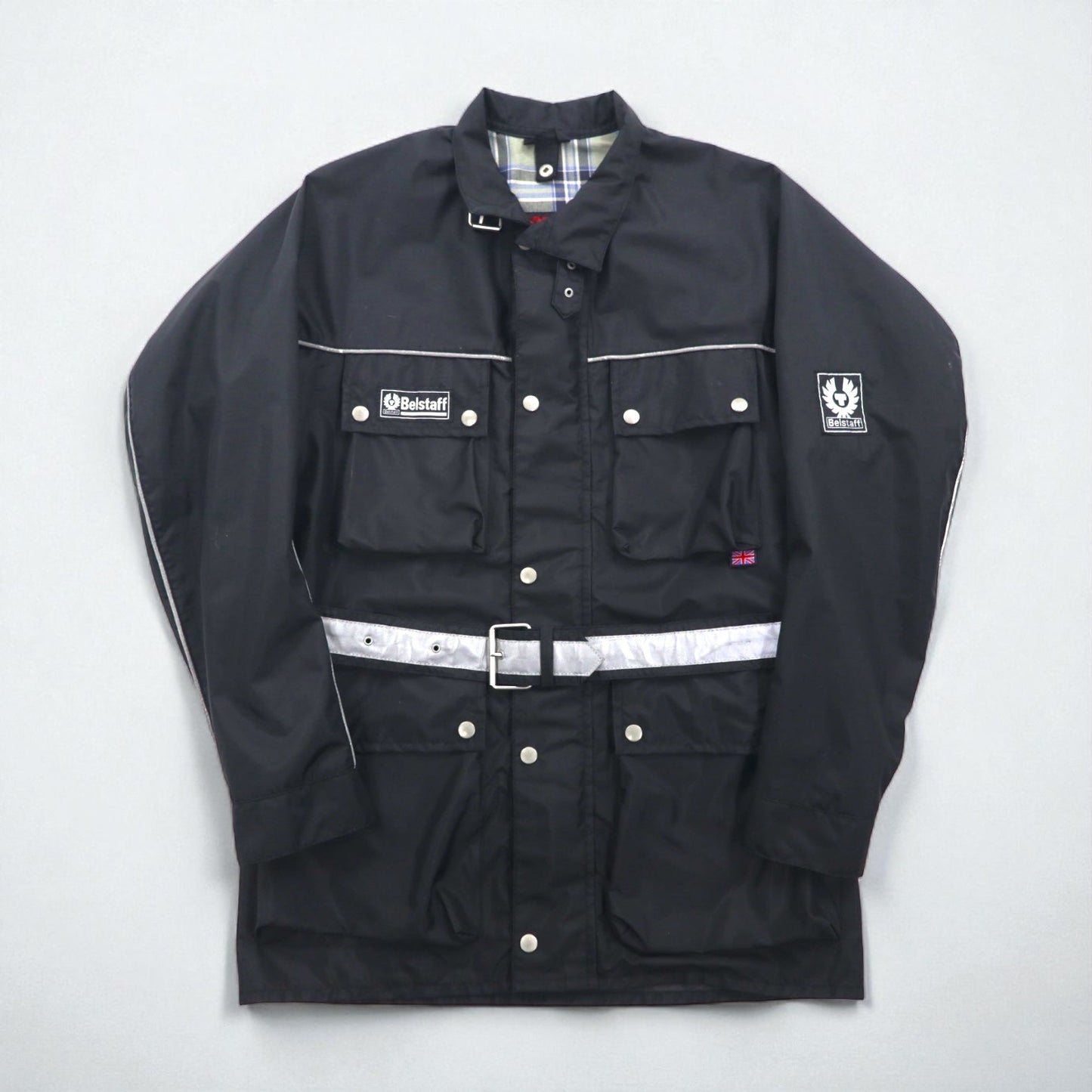 BELSTAFF イタリア製 ツアーマスター モーターサイクル ライダースジャケット XL ブラック TOUR MASTER 500 ベルト付き