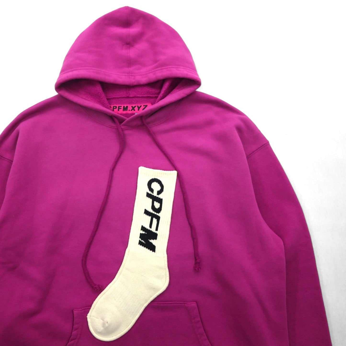 HUMAN MADE × CPFM 日本製 SOCK HOODED PULLOVER ソックスパーカー パーカー L パープル Cactus Plant Flea Market