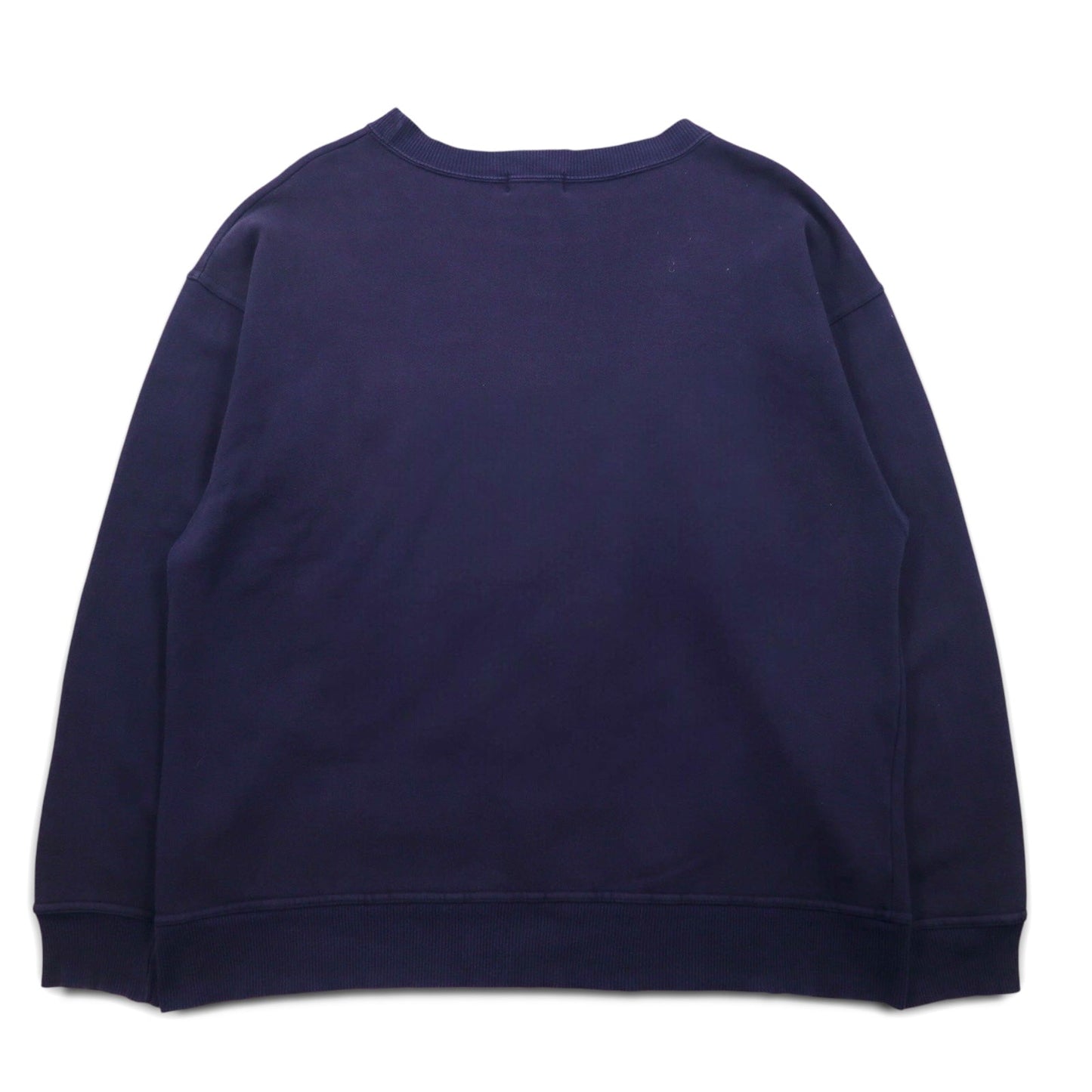 FILA カナダ製 90年代 カレッジ ロゴ スウェット L ネイビー コットン プリント