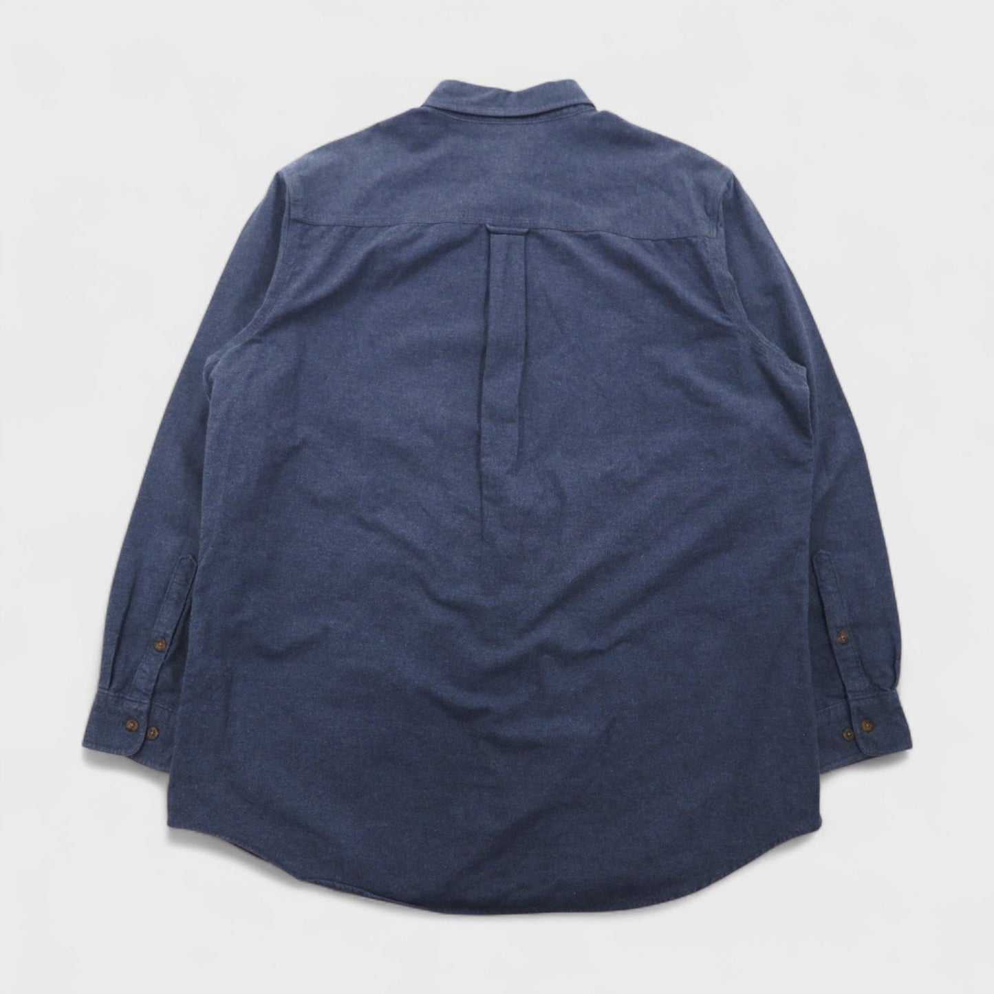 Woolrich ボタンダウン フランネルシャツ XL ネイビー 胸ポケット MIDNIGHT BLUE HEATHER 6433