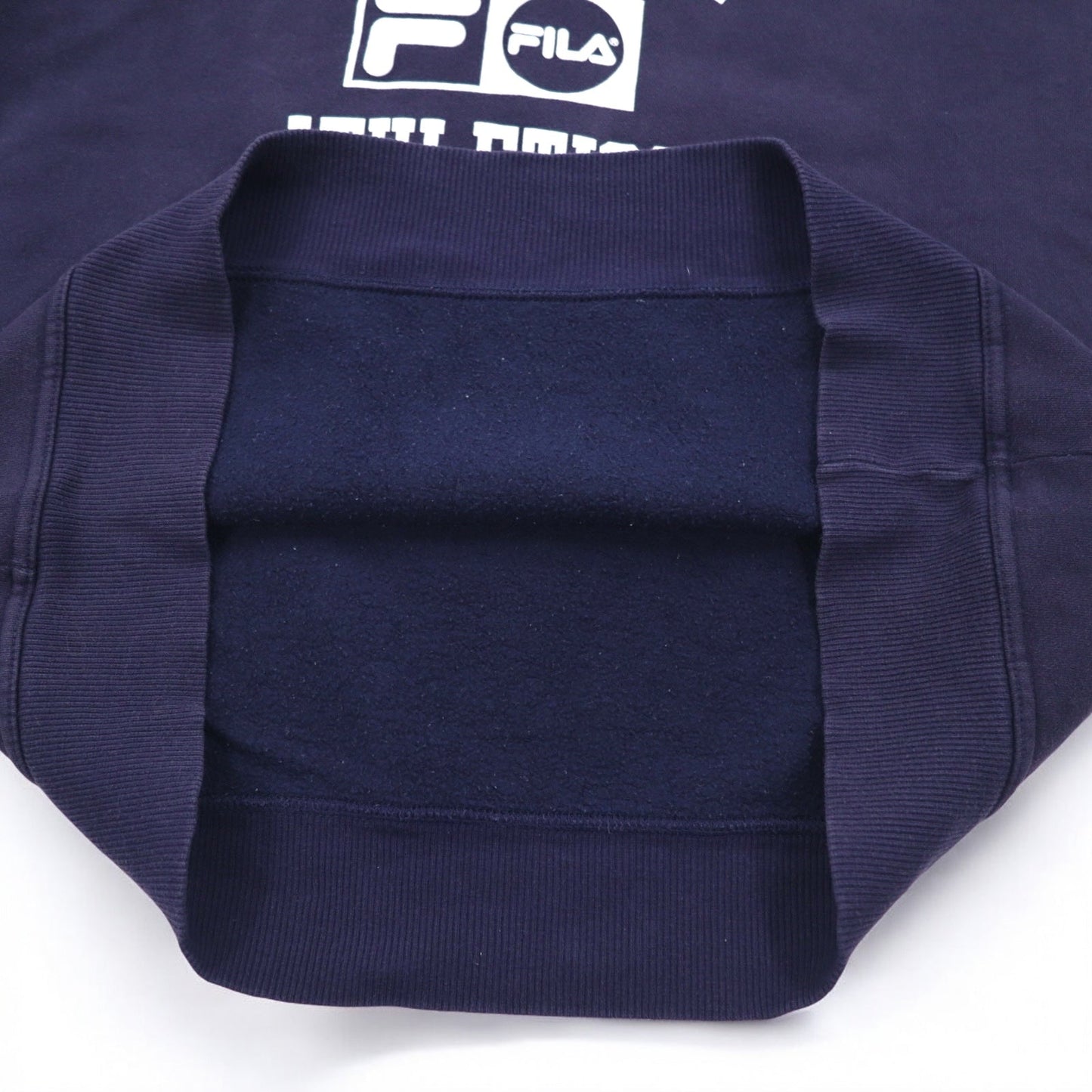 FILA カナダ製 90年代 カレッジ ロゴ スウェット L ネイビー コットン プリント