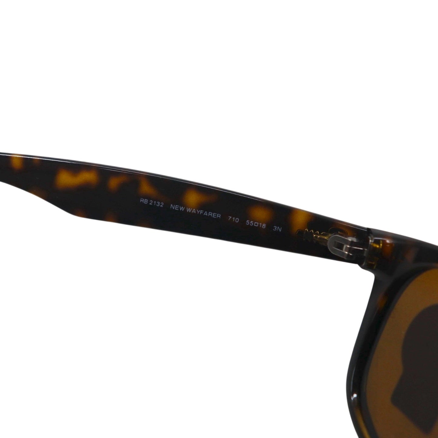 Ray-Ban ニューウェイファーラー NEW WAYFARER ウェリントン サングラス RB2132 710 55-18 3N ベッコウ イタリア製 未使用品