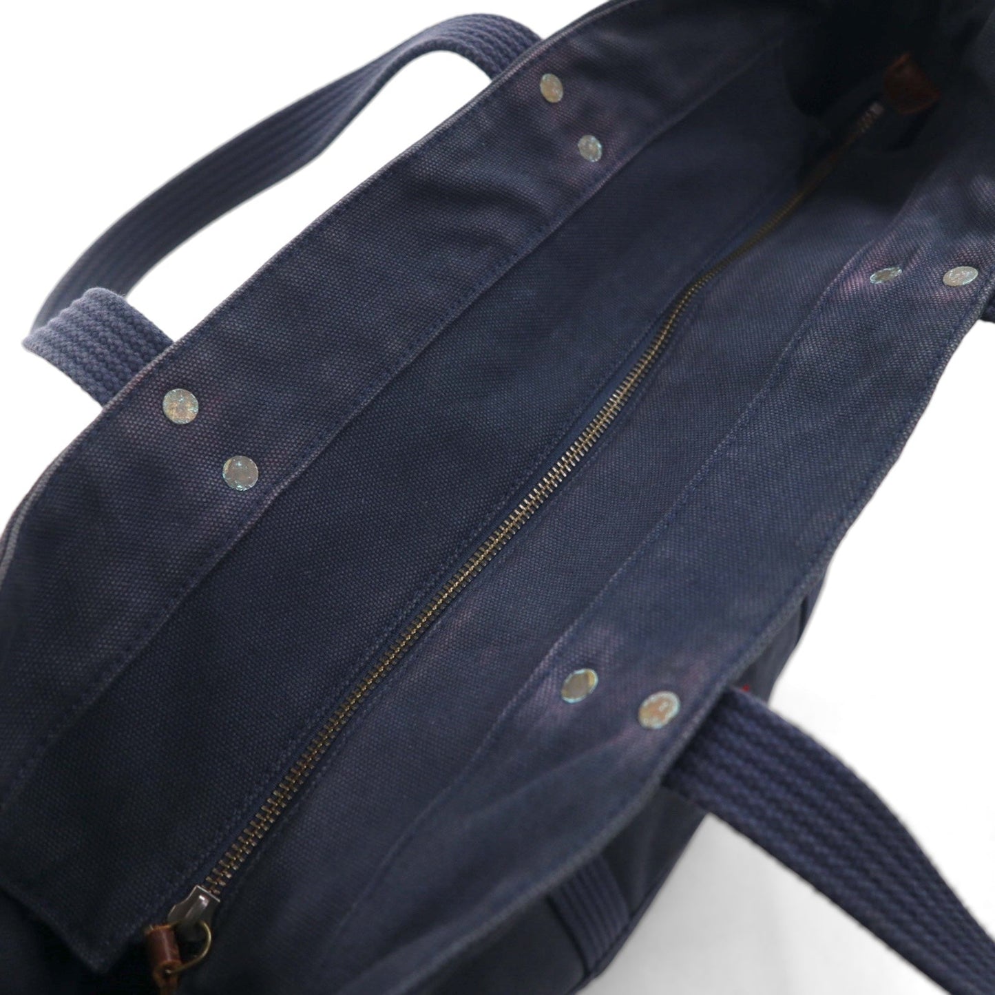 Polo Ralph Lauren ヴィンテージ加工 ビッグポニー トートバッグ ネイビー キャンバス