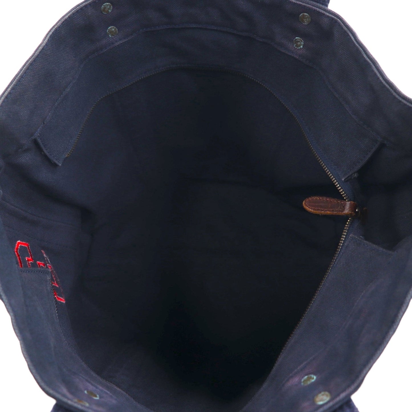 Polo Ralph Lauren ヴィンテージ加工 ビッグポニー トートバッグ ネイビー キャンバス