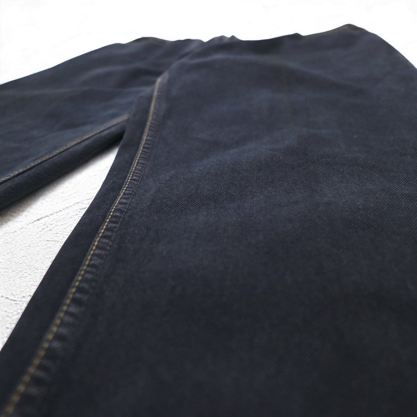 Levi's イタリア製 90年代 オレンジタブ 412 ユーロモデル デニムパンツ L ブラック ボタンフライ レザーパッチ