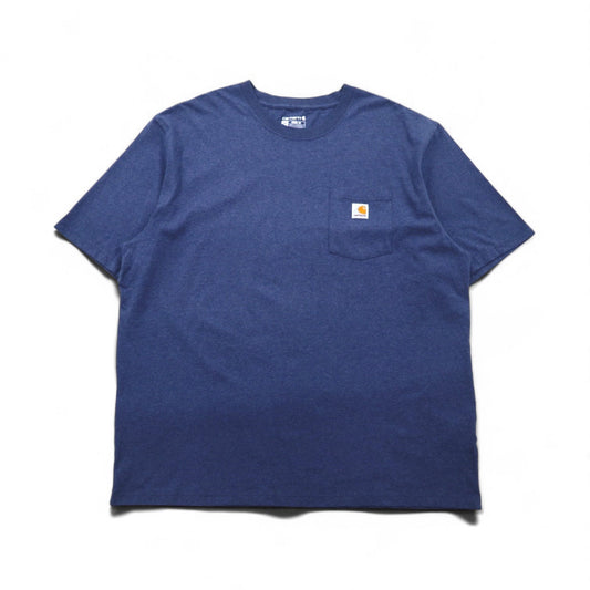 Carhartt Loose Fit Pocket T-Shirt, Size 2XL, Navy, Cotton