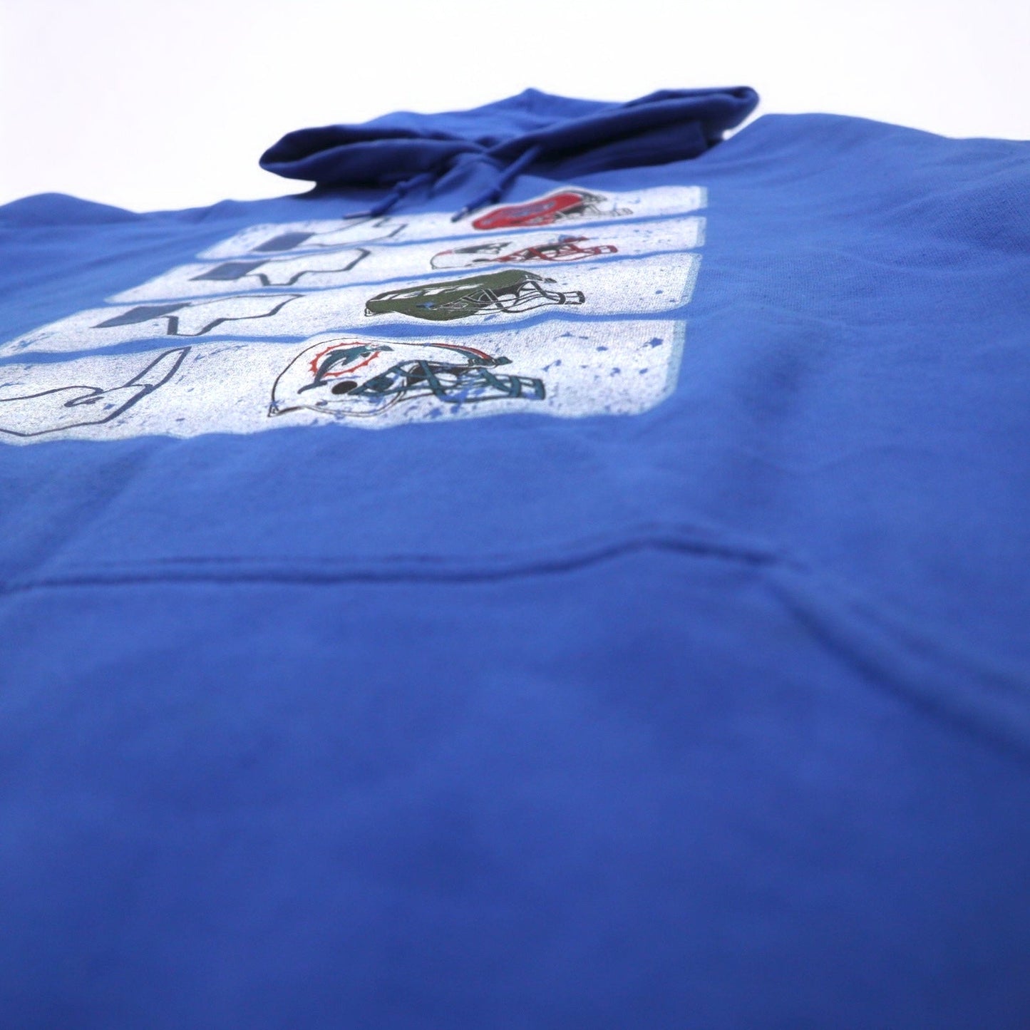 NFL Pullover Hoodie, 5XL, Blue, Buffalo Bills, Fleece-Lined, Oversized, GILDAN, Front Pocket