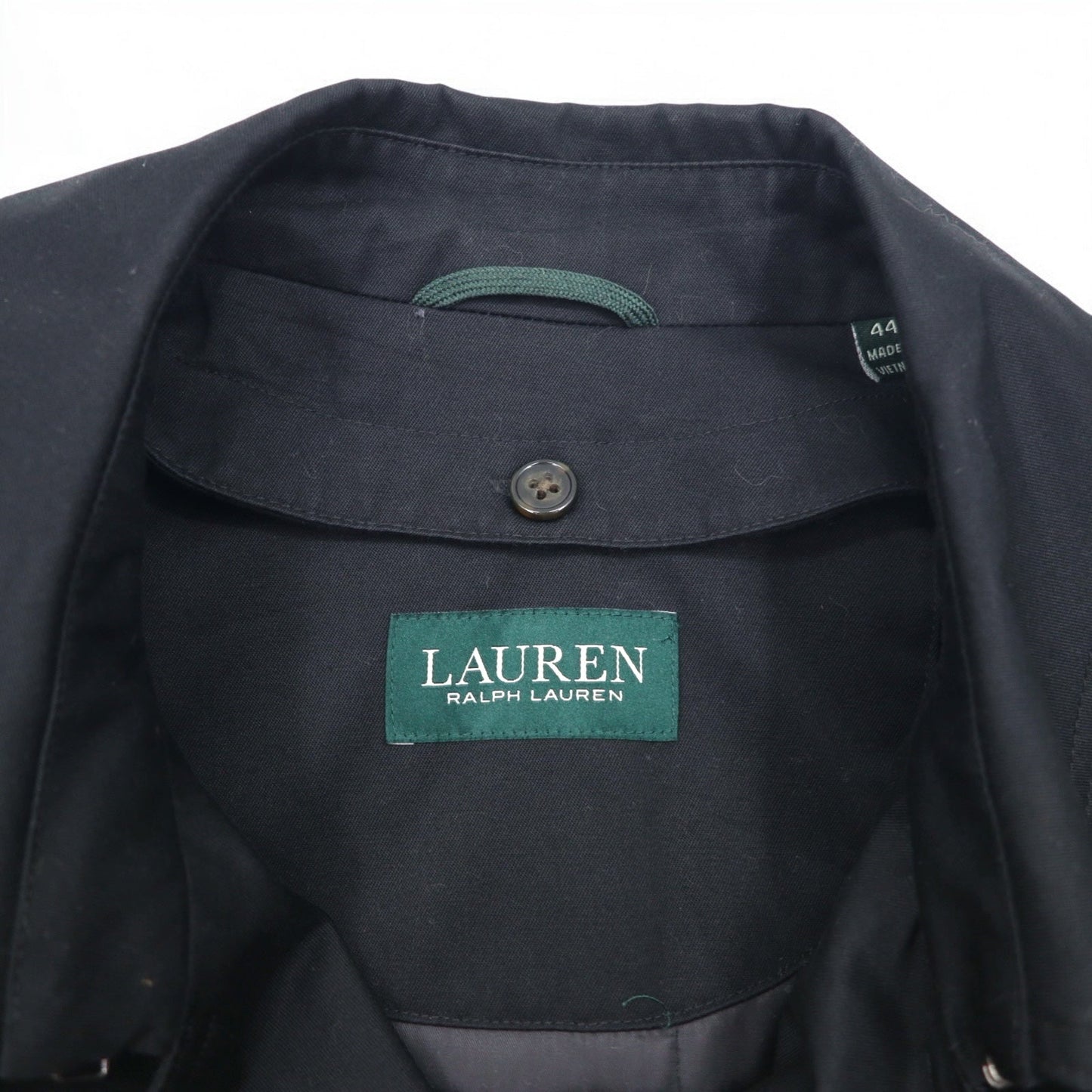 LAUREN RALPH LAUREN Trench Coat, XL, Black, with Detachable Quilted Liner and Belt, Water-Repellent