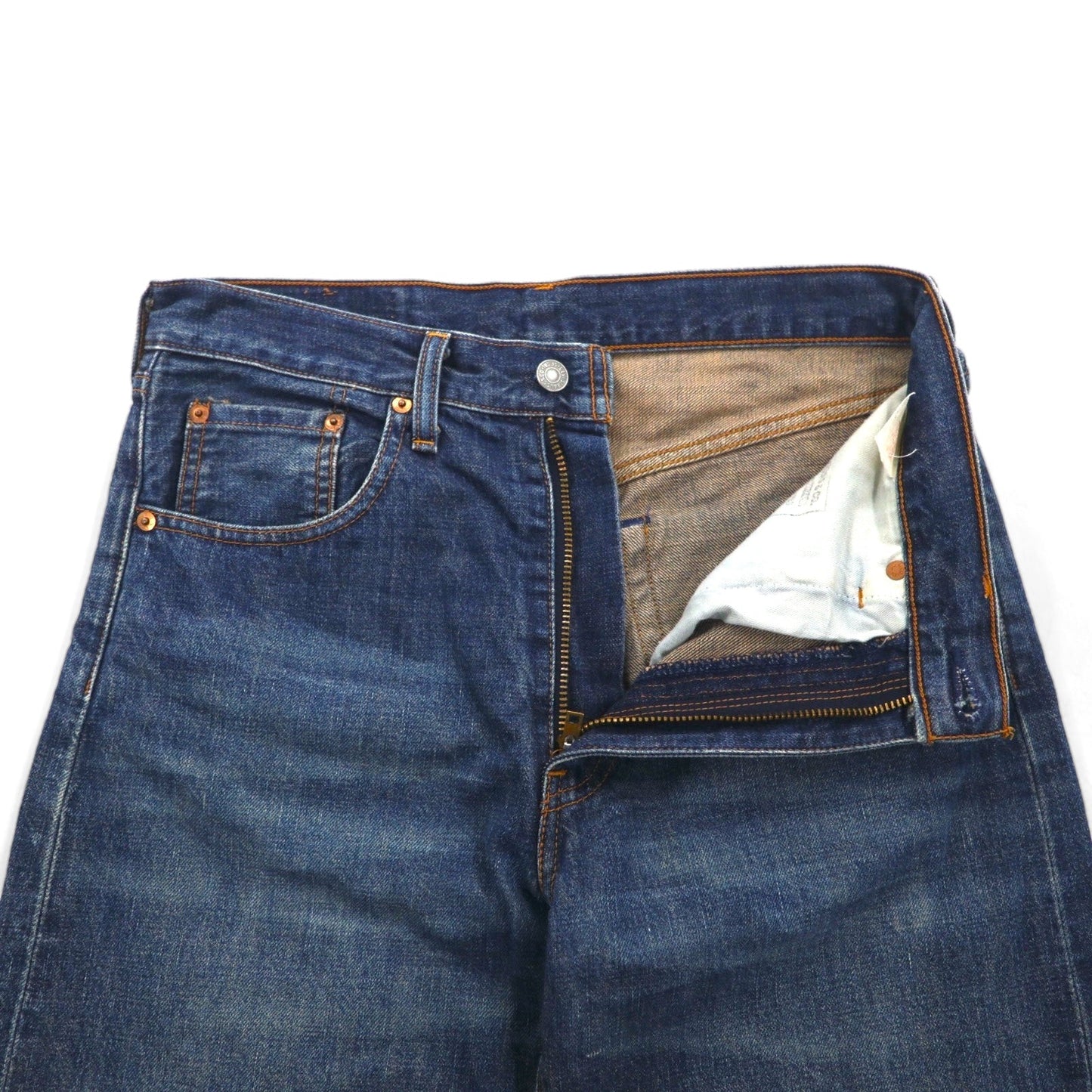 Levi's 90年代 日本製 502-XX 復刻 ビッグE 赤耳 セルビッヂ デニムパンツ M インディゴ ブルー TALONジップ 均等v USED LOOK