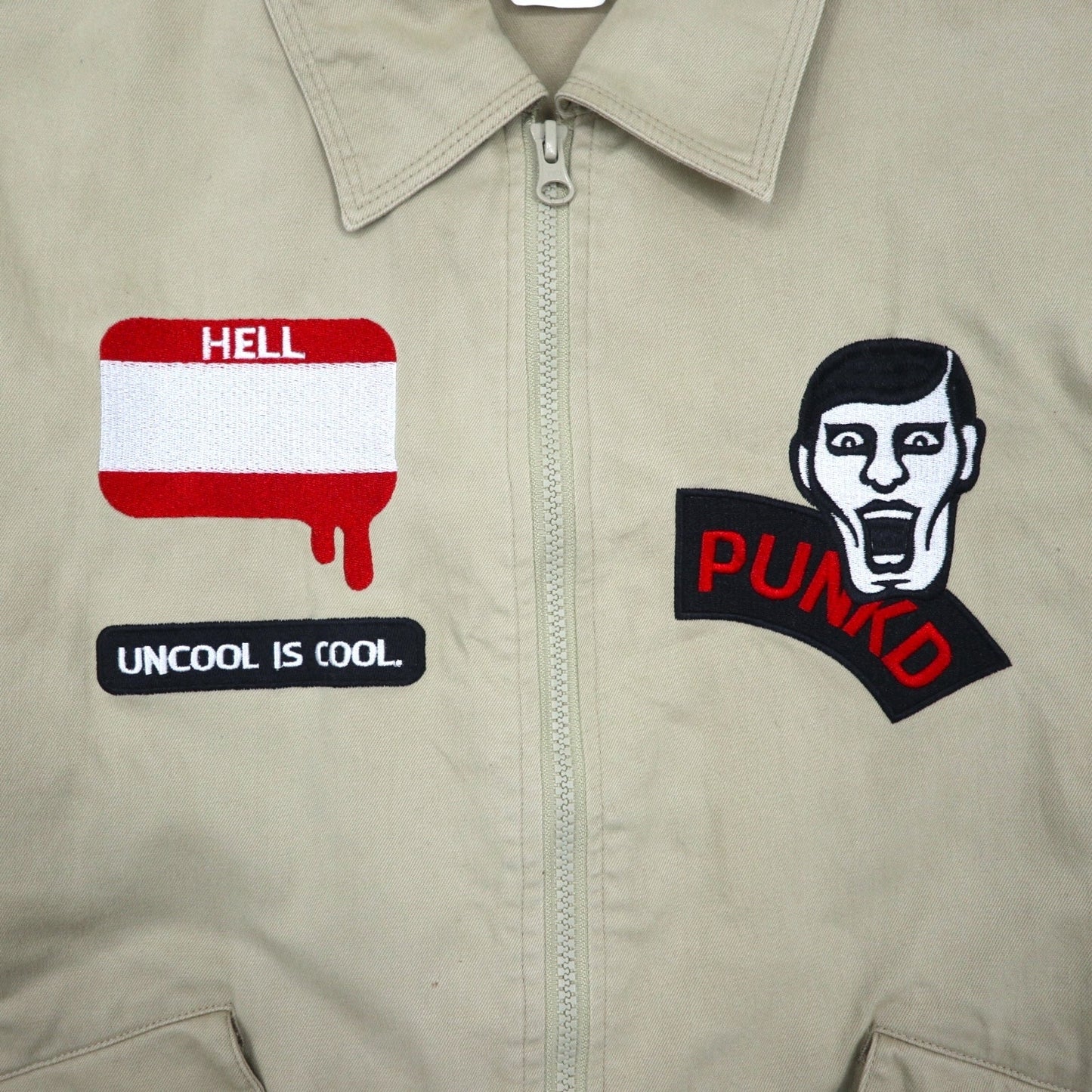 PUNK DRUNKERS 地球つなぎ コンバーチブル オールインワン L ベージュ コットン