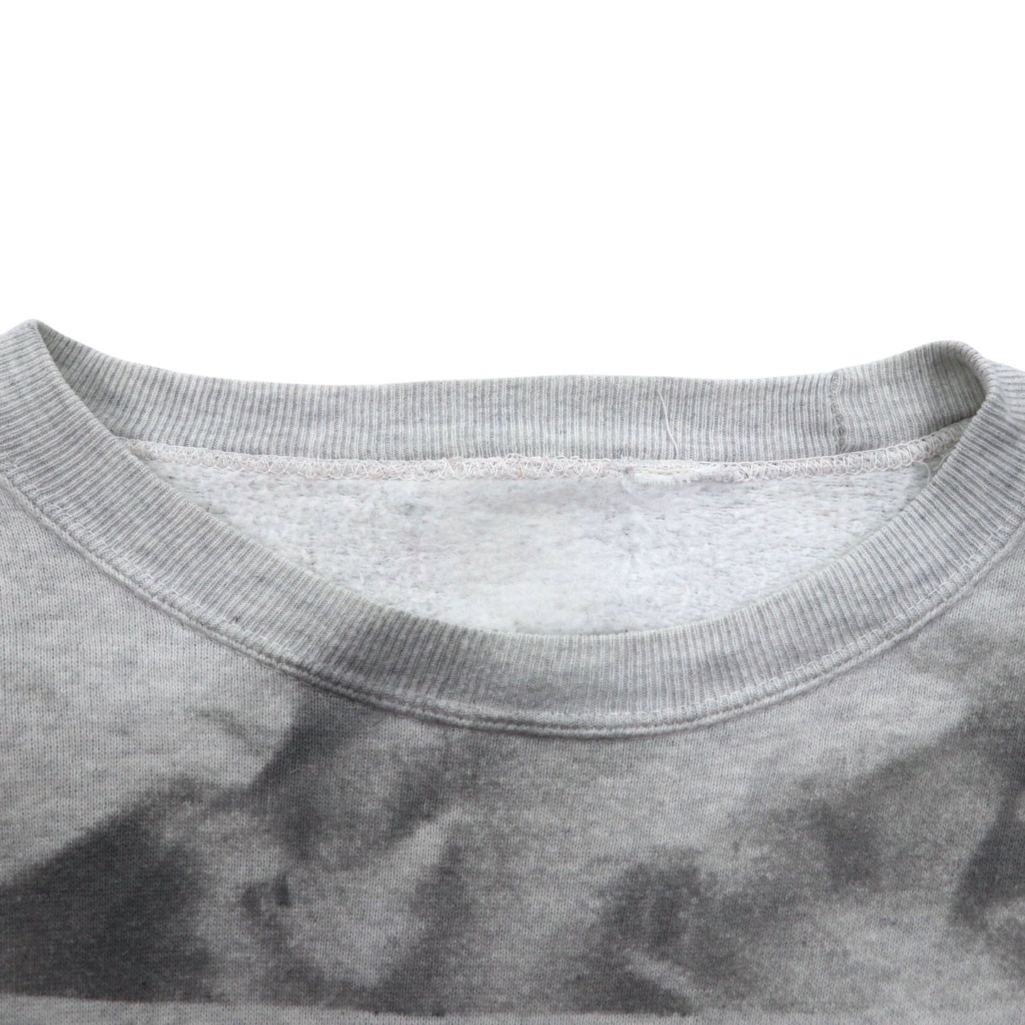 HARLEY DAVIDSON USA-Made Tie-Dye Sweatshirt, Size L, Gray, Printed Cotton, Brushed Lining