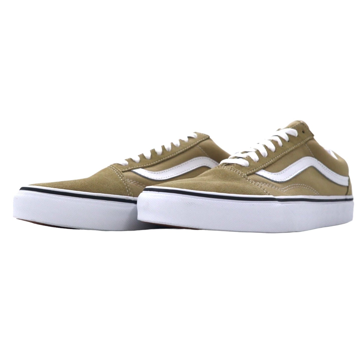 VANS Old Skool Sneakers, Size 28cm, Beige Canvas, Suede Leather, OLD SKOOL 751505, Unused