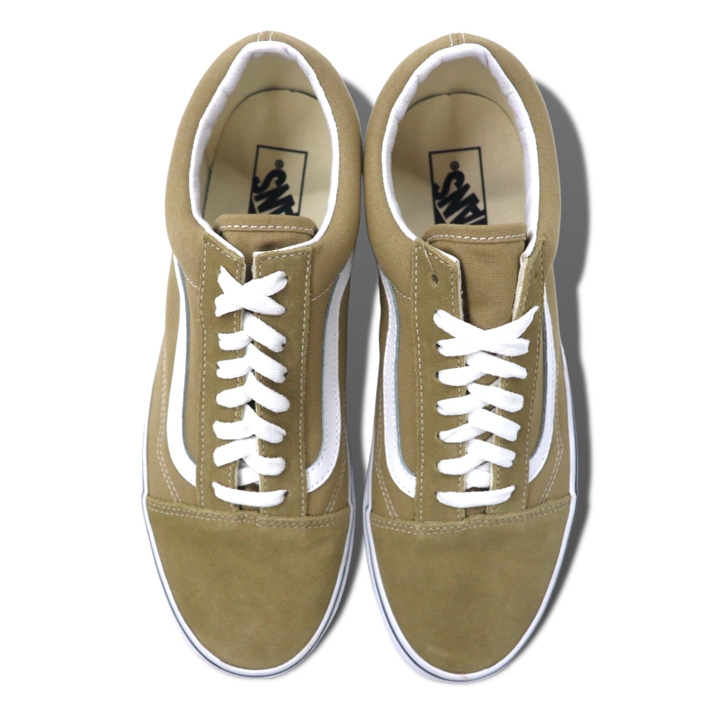 VANS Old Skool Sneakers, Size 28cm, Beige Canvas, Suede Leather, OLD SKOOL 751505, Unused