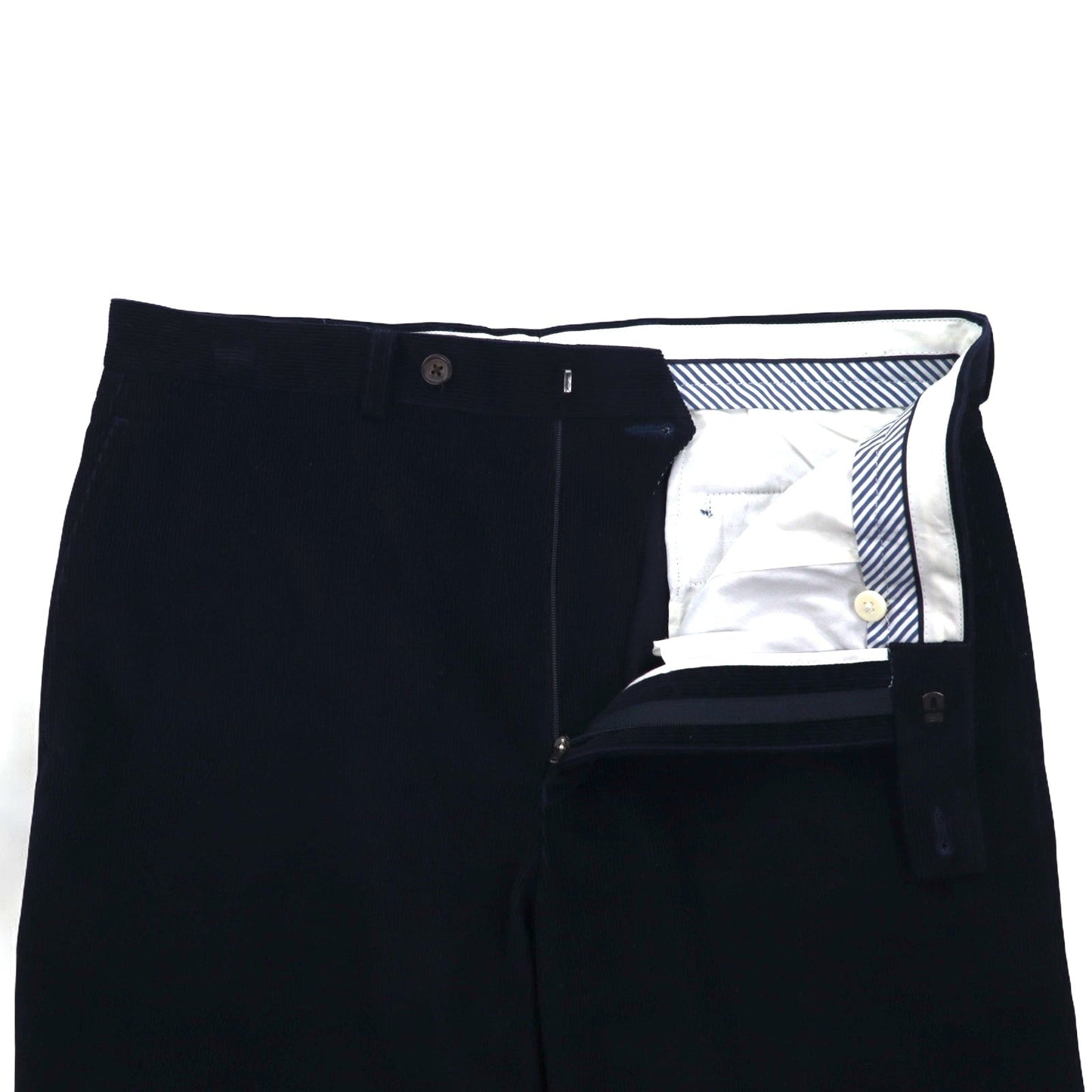 LAUREN RALPH LAUREN Corduroy Slacks, Size M, Navy, Cotton