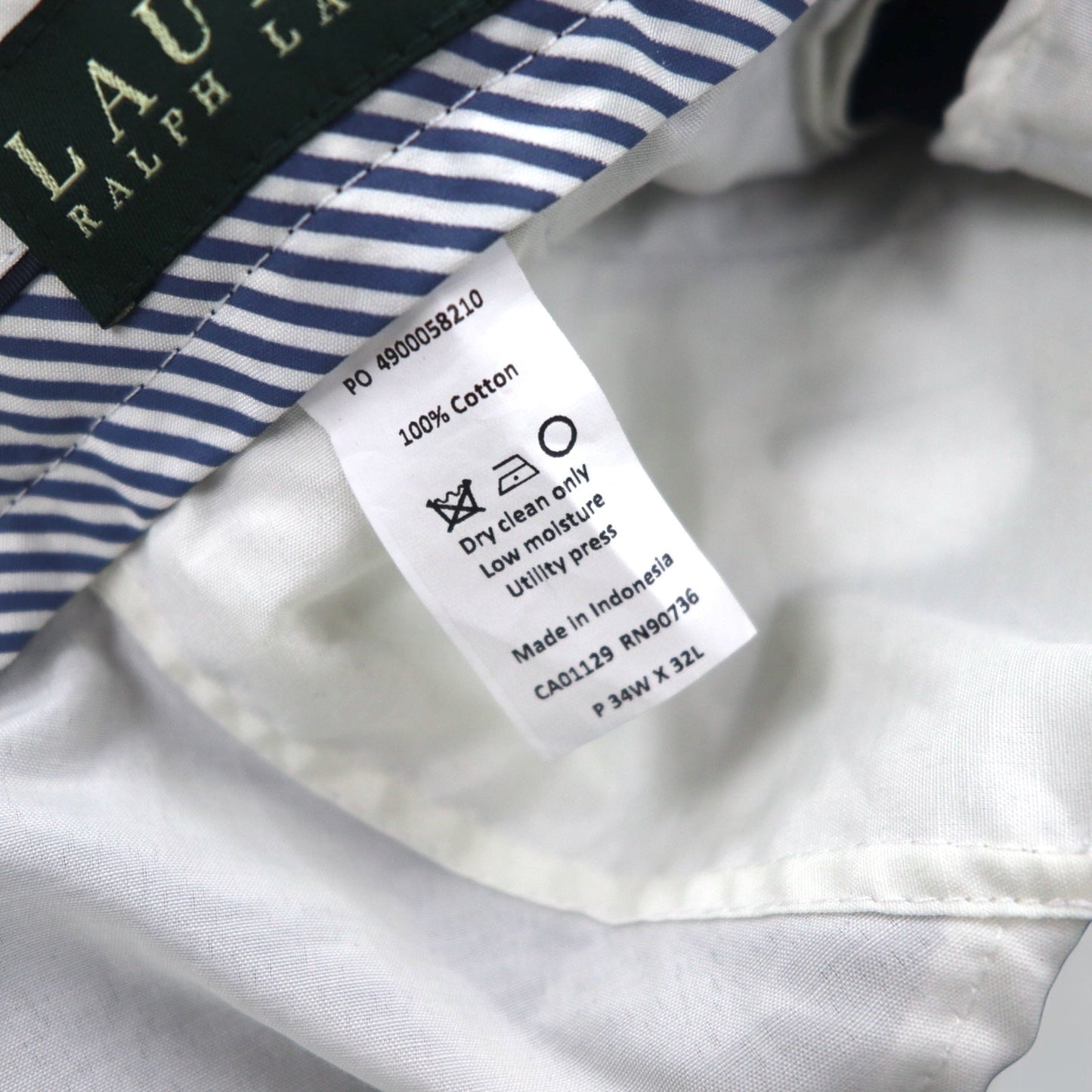 LAUREN RALPH LAUREN Corduroy Slacks, Size M, Navy, Cotton