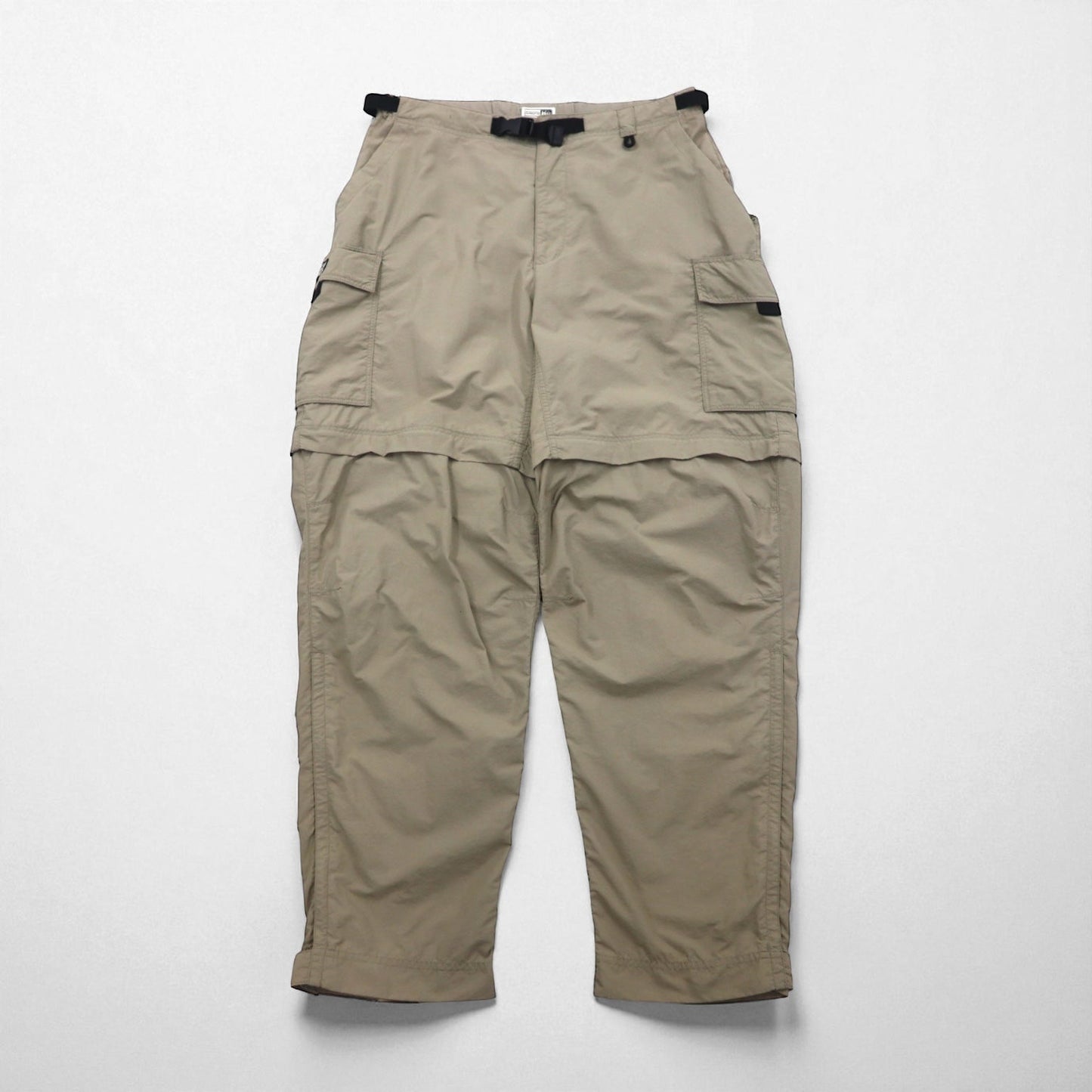 REI コンバーチブル 2WAY カーゴパンツ ショートパンツ L ベージュ ナイロン 防水 スリット 裾ジップ