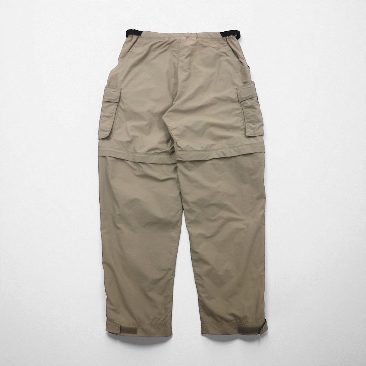 REI コンバーチブル 2WAY カーゴパンツ ショートパンツ L ベージュ ナイロン 防水 スリット 裾ジップ