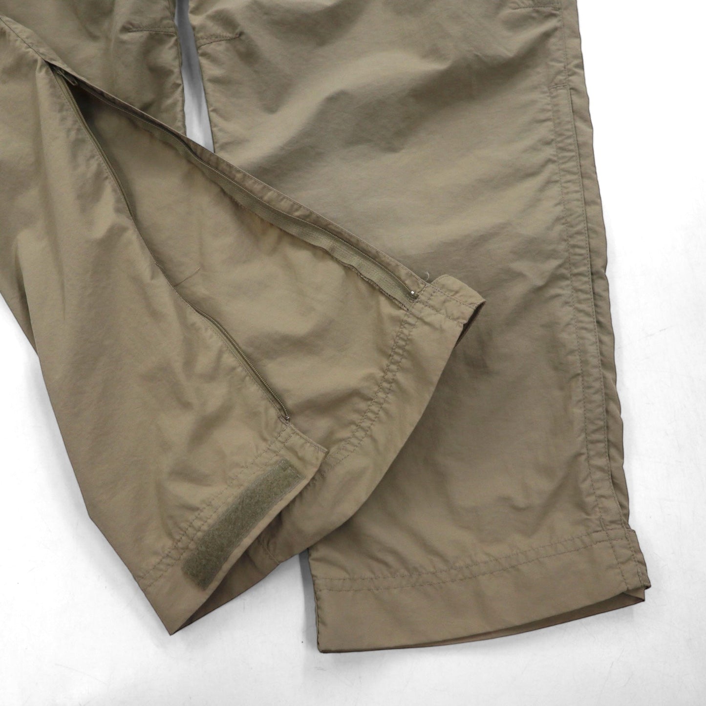 REI コンバーチブル 2WAY カーゴパンツ ショートパンツ L ベージュ ナイロン 防水 スリット 裾ジップ