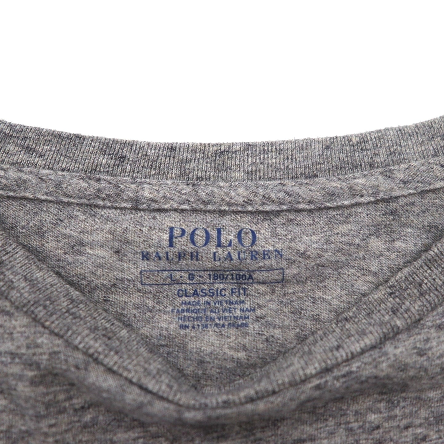 POLO RALPH LAUREN Classic Fit Pocket T-Shirt, Pocket TL, Gray, Small Pony Embroidery